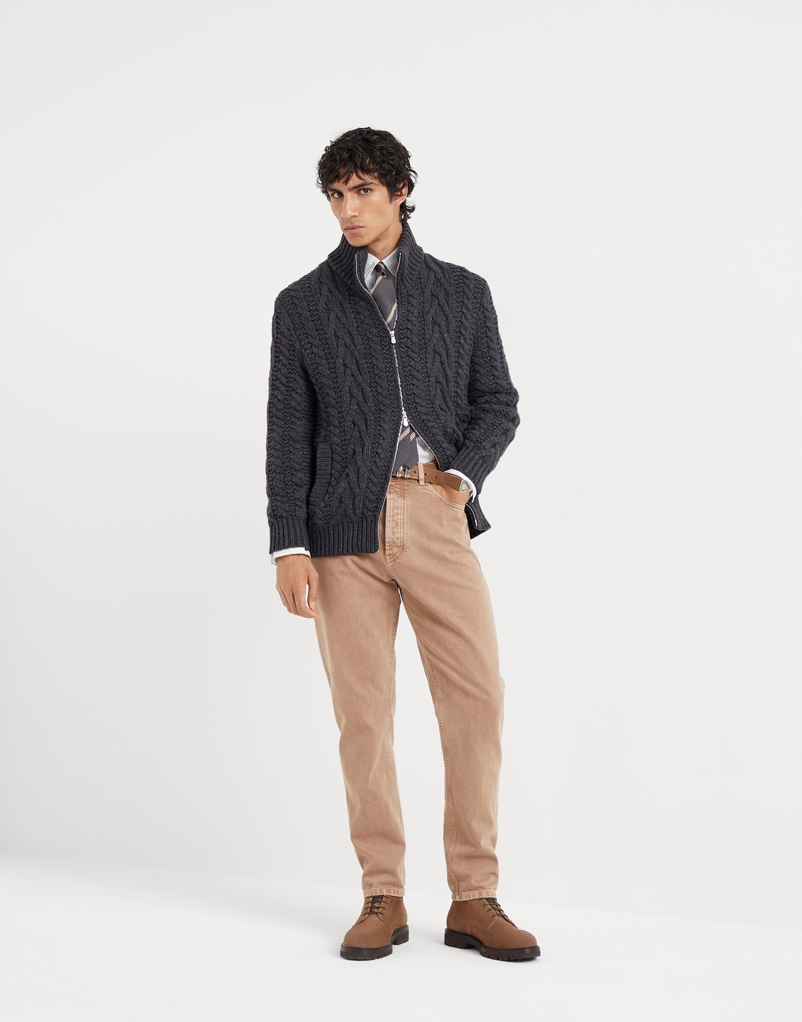 Brunello Cucinelli o1la1rc1a0925 Shirt in White Size US L / EU 52-54 / 3 - 5 Thumbnail