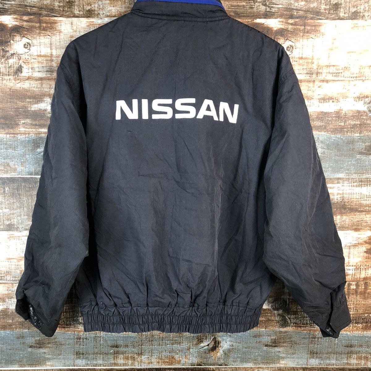 Japanese Brand D Alta Nissan Grey vintage Bombers Jacket #A2212 Size US M / EU 48-50 / 2 - 16 Thumbnail