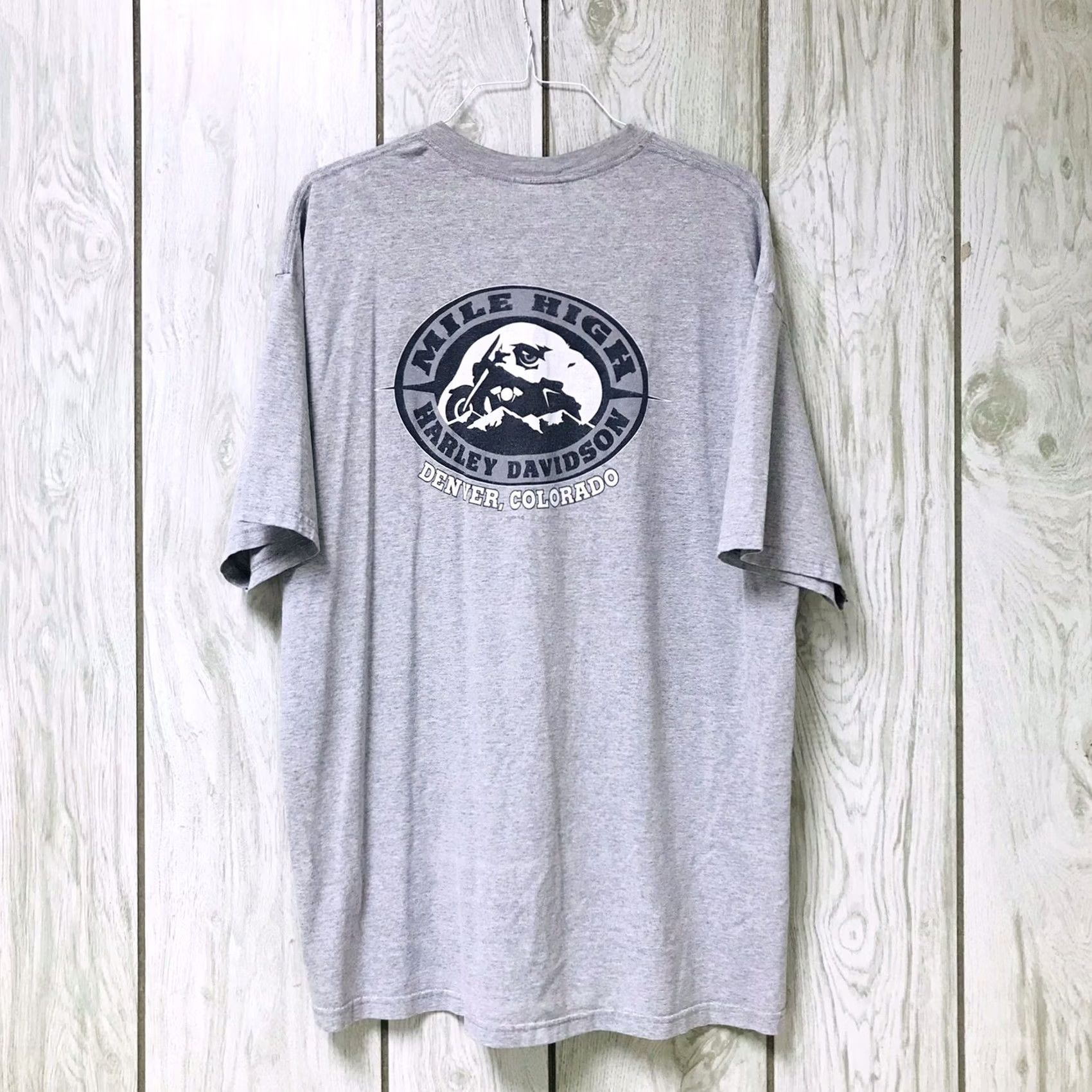 Harley Davidson VINTAGE Harley-Davidson Road Trip Atlas Map Graphic T-Shirt Mens 2XL Gray Crew Neck Short Sleeve USA T-Shirt Size US XXL / EU 58 / 5 - 2 Thumbnail