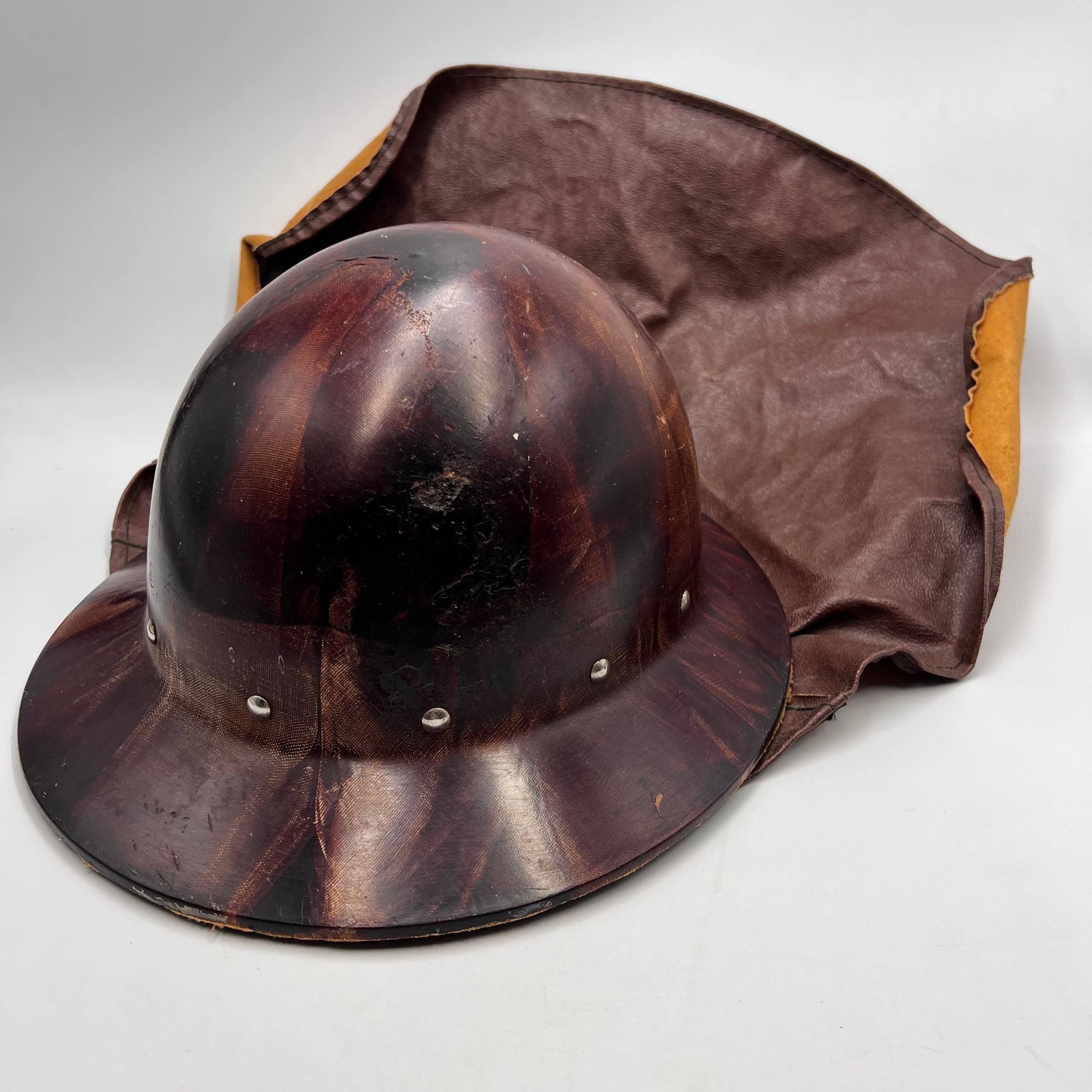 Vintage Vintage Soviet Firefighter Helmet USSR 1950s–70s Fiberglass Size ONE SIZE - 1 Thumbnail