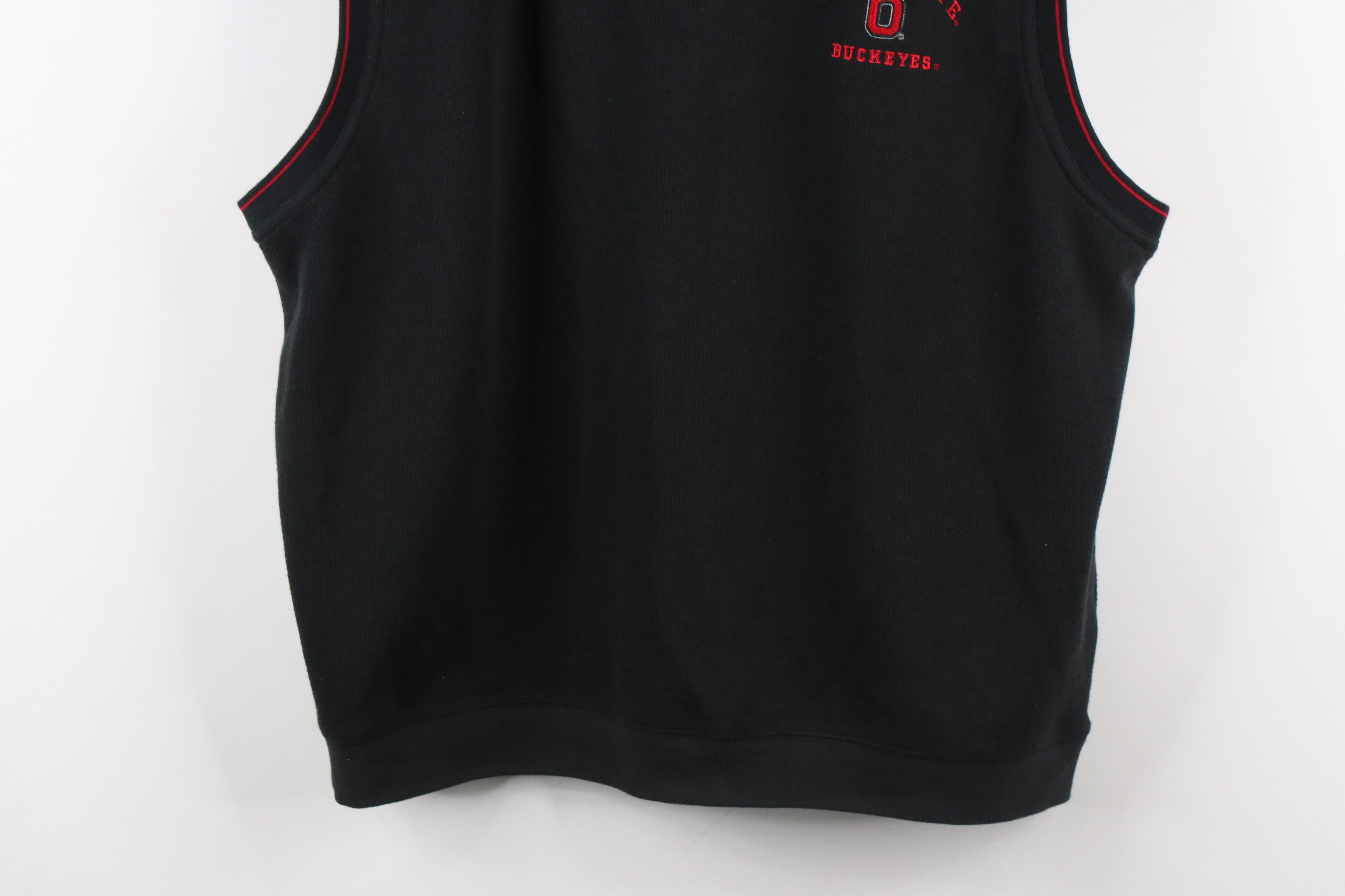 Vintage Vintage 90s Ohio State University Knit Sweater Vest Black Size US XL / EU 56 / 4 - 3 Thumbnail