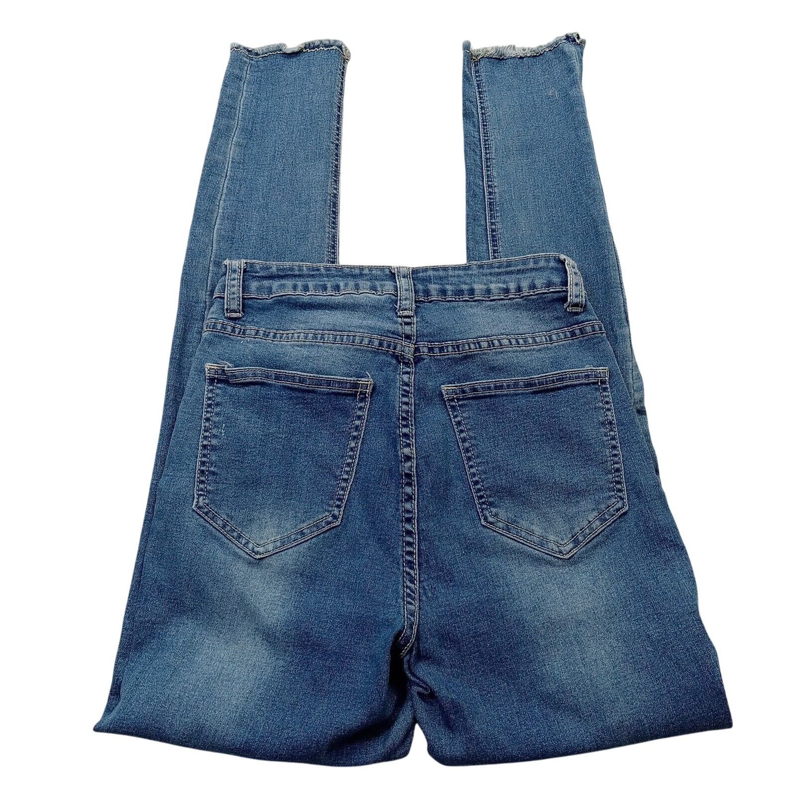 Eighty Eight Eighty Eight Premium Jeans 5 Stretch Skinny Distressed Denim Size 24" / US 00 / IT 34 - 3 Thumbnail