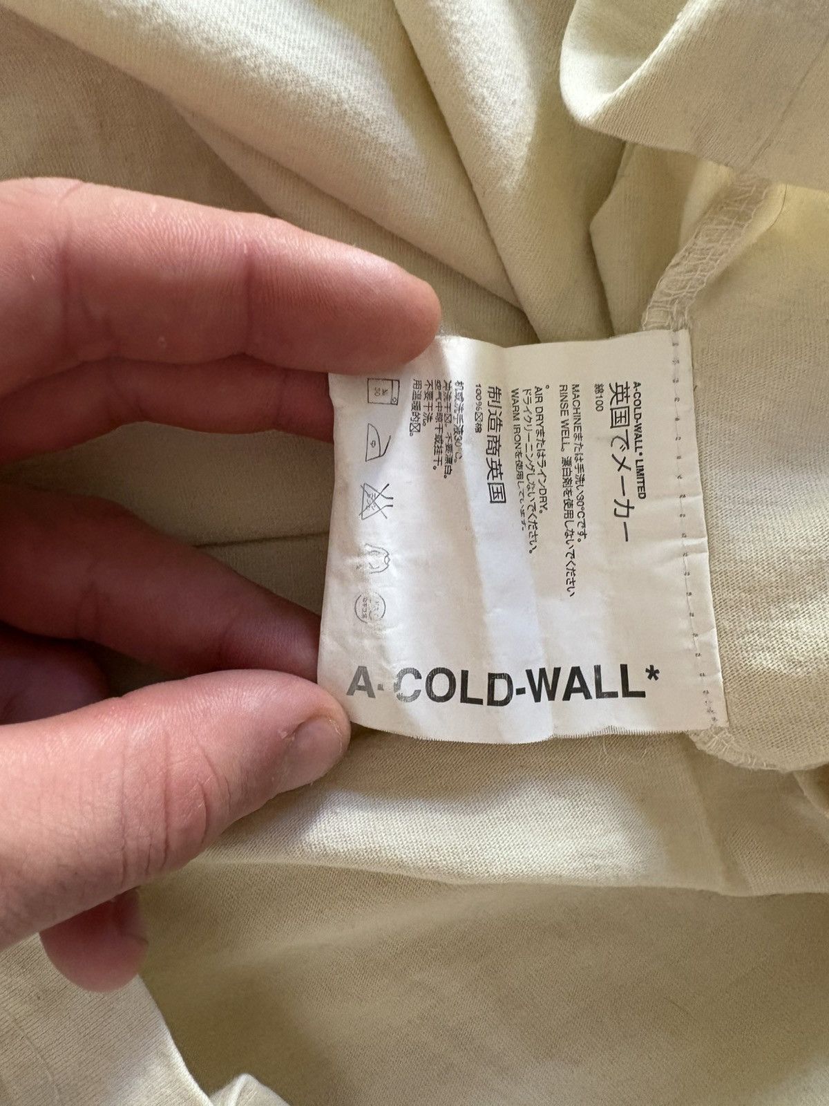 A-COLD-WALL* Oversized ACW B tee Size US XXL / EU 58 / 5 - 3 Thumbnail