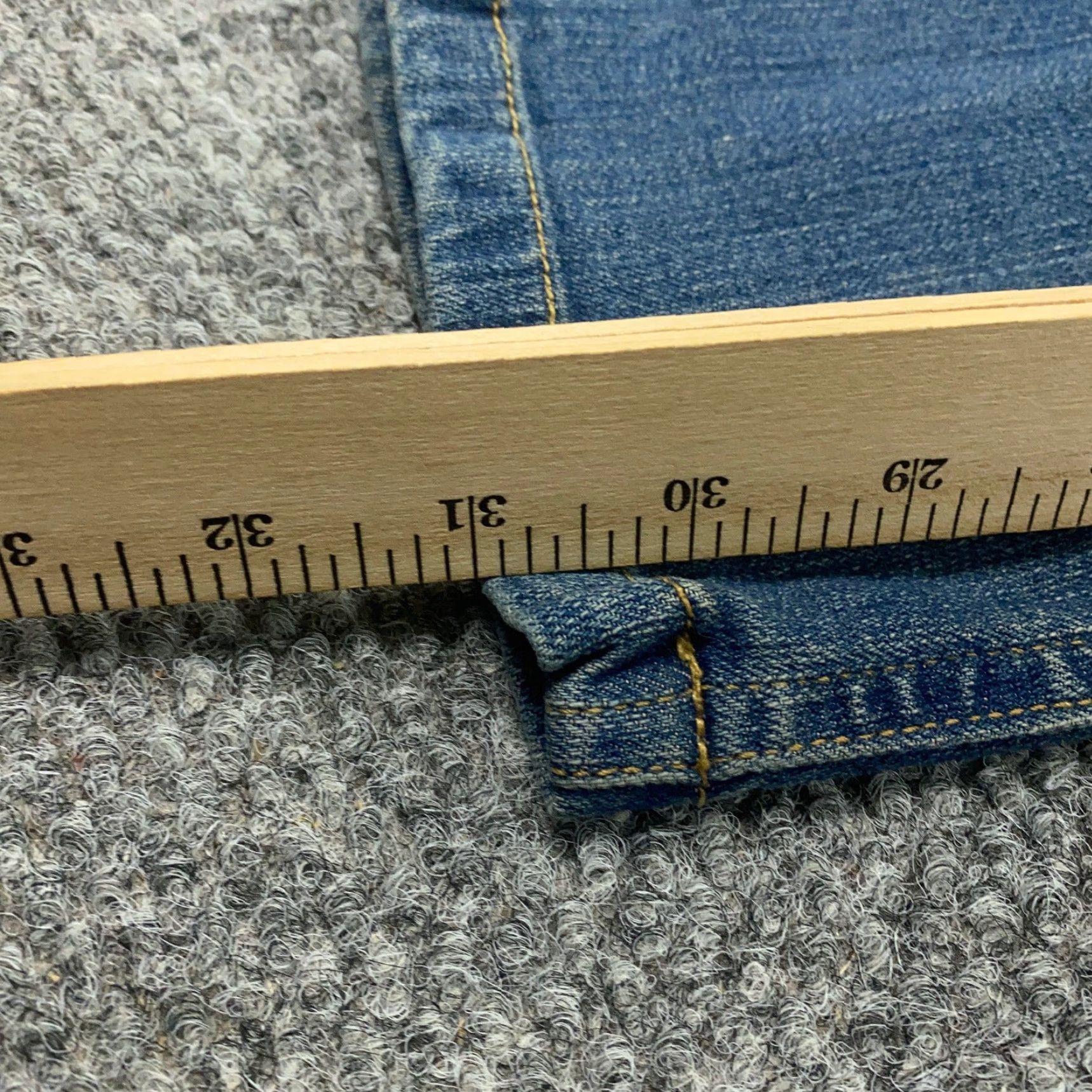 Vintage Standard Clothing Jeans Womens Size 19/20 Blue Faded Stretch Rhinestones Size 38" / US 16 / IT 52 - 7 Thumbnail
