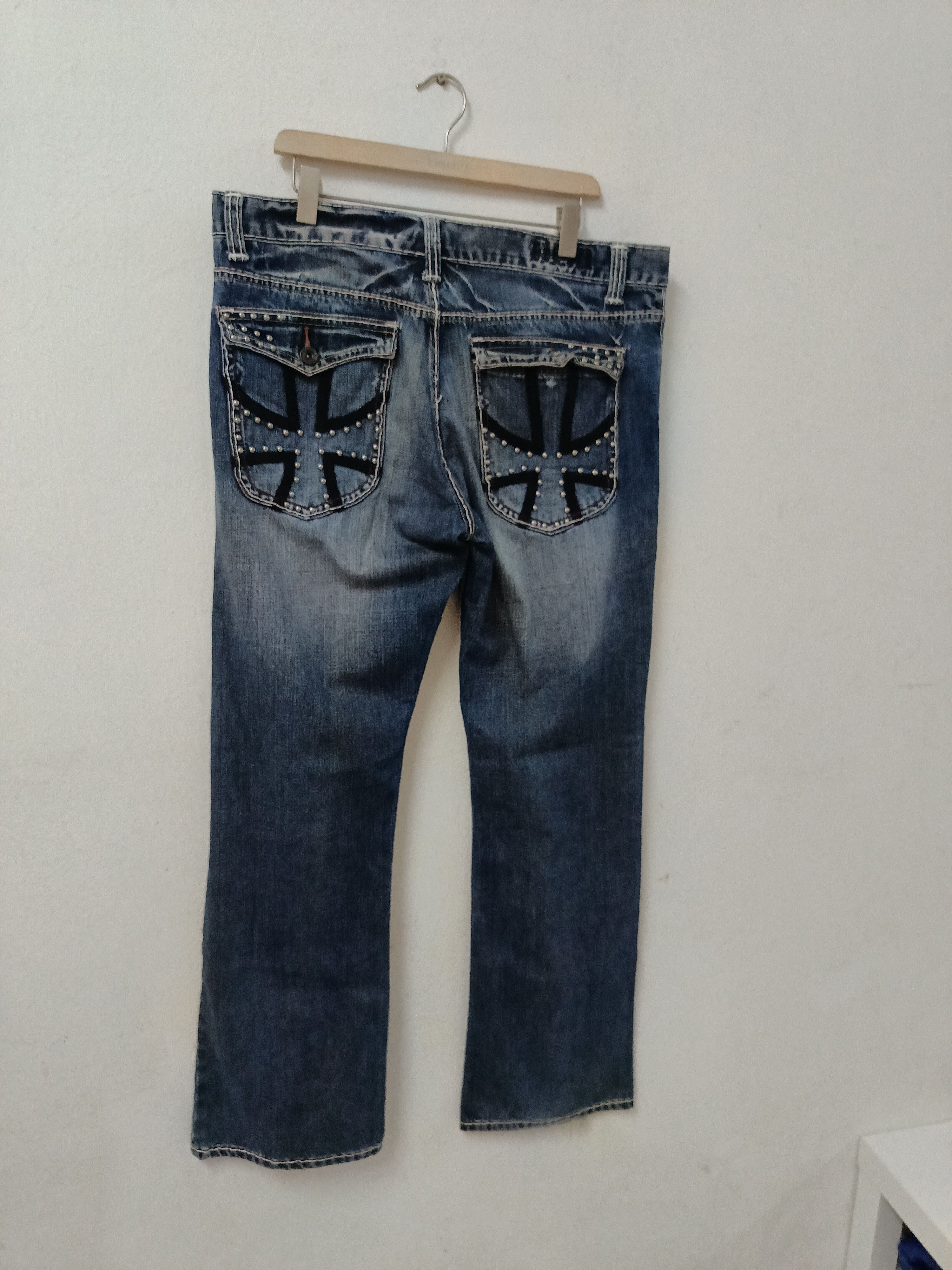 14th Addiction Japanese Brand punk Chrome Hearts Inspired Jeans Size US 38 / EU 54 - 3 Thumbnail