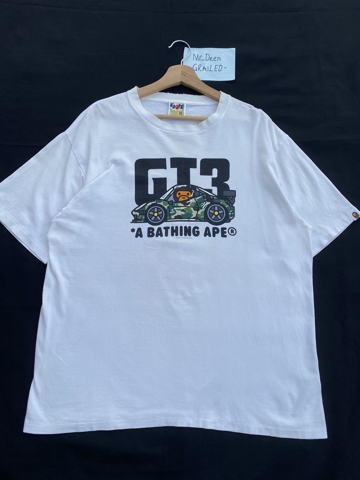 Bape Rare A Bathing Ape x Ferrari 458 Italia GT3 Camo Tshirt Size US XXL / EU 58 / 5 - 4 Thumbnail
