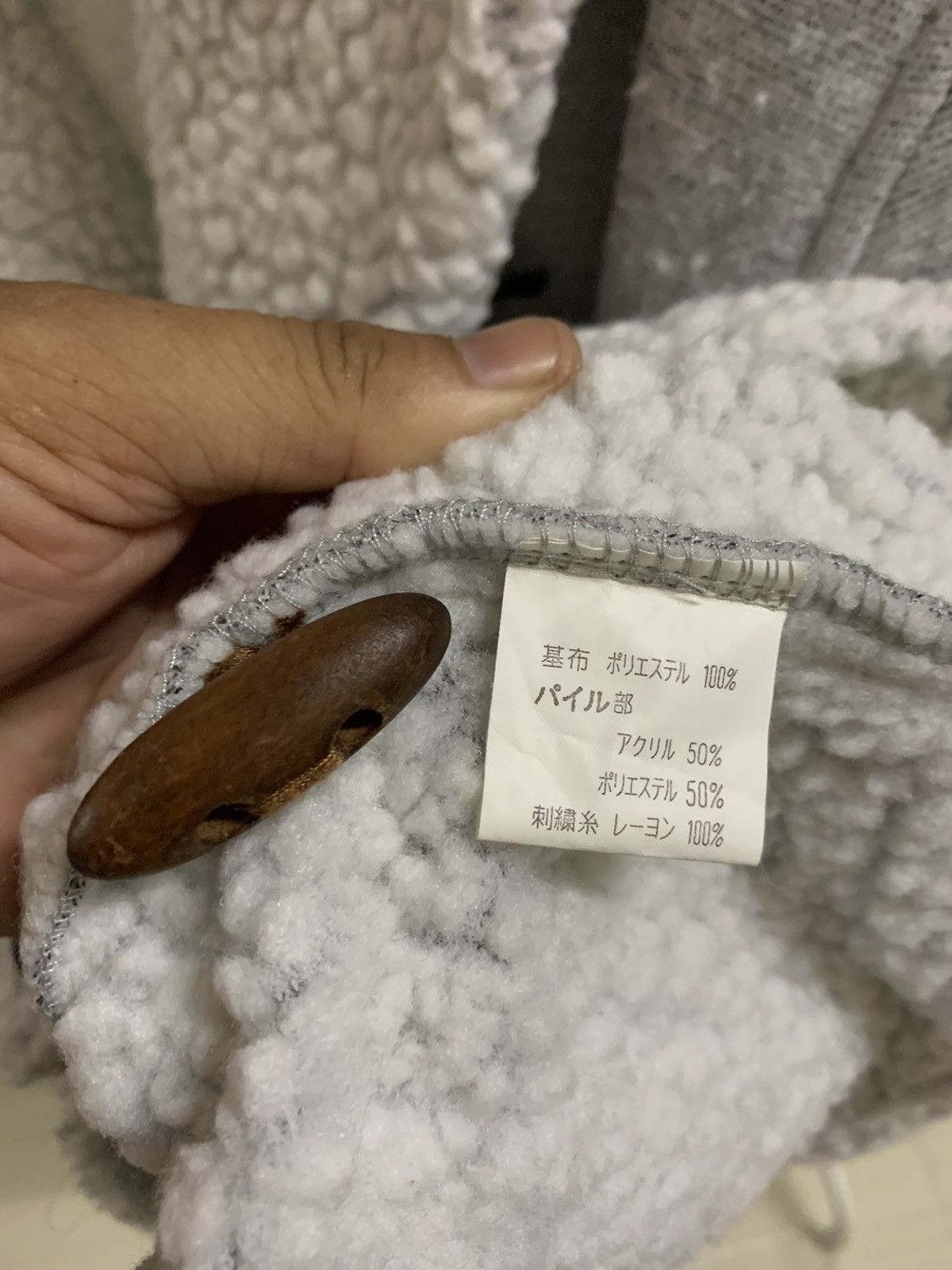 Japanese Brand × Kansai Yamamoto × Vintage Vintage Japanese Brand Kansai Sports Cardigan Sherpa Jacket Size US L / EU 52-54 / 3 - 7 Thumbnail