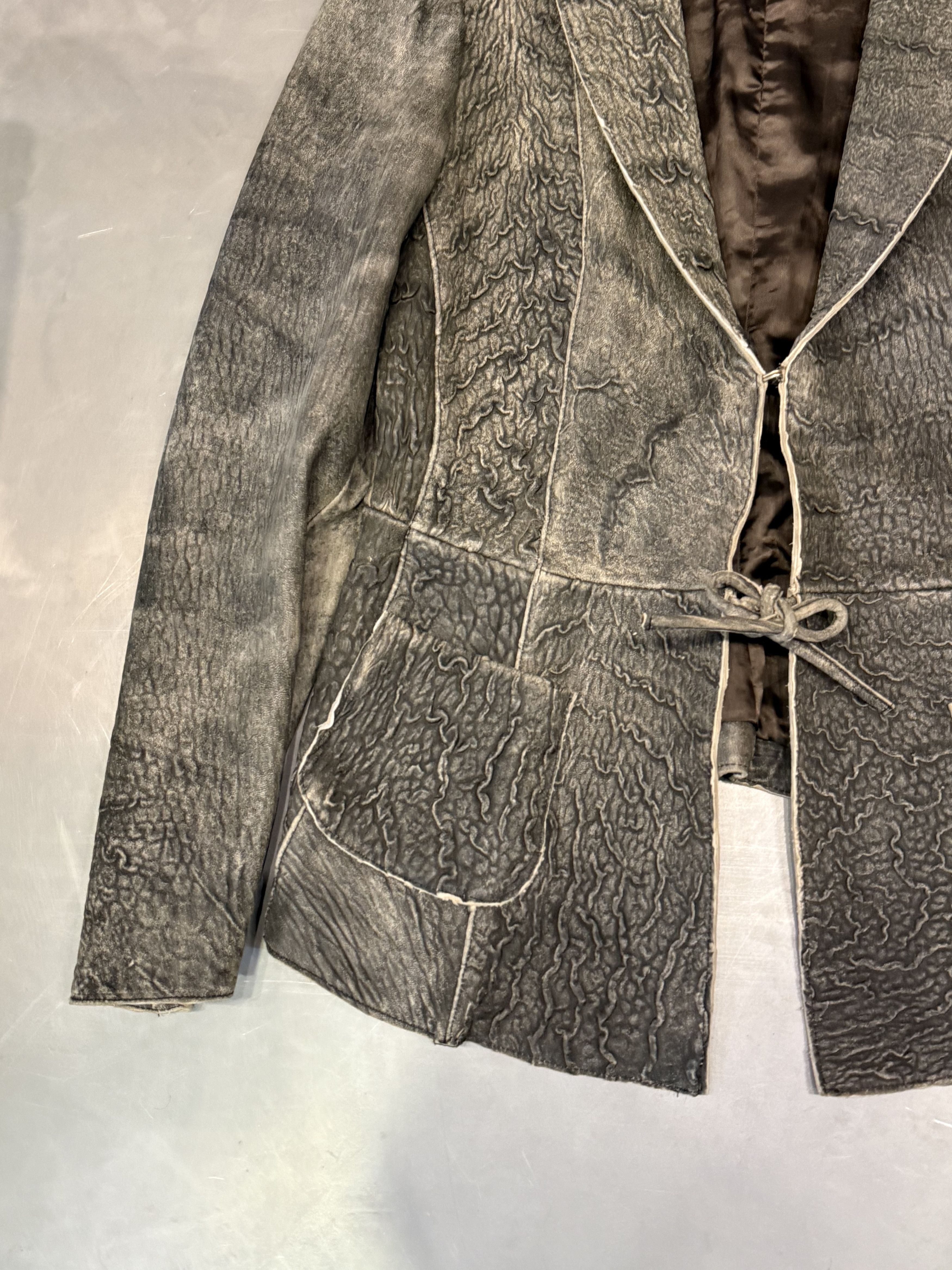 Just Cavalli Just Cavalli vintage texturized leather fitted jacket Size M / US 6-8 / IT 42-44 - 3 Thumbnail