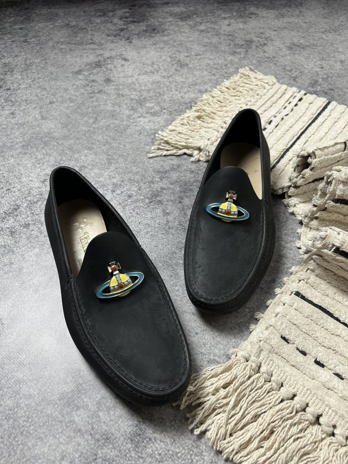 Vivienne Westwood 🔥00's Vivienne Westwood Orb Logo Loafers Shoes Y2k Size US 9 / EU 42 - 5 Thumbnail