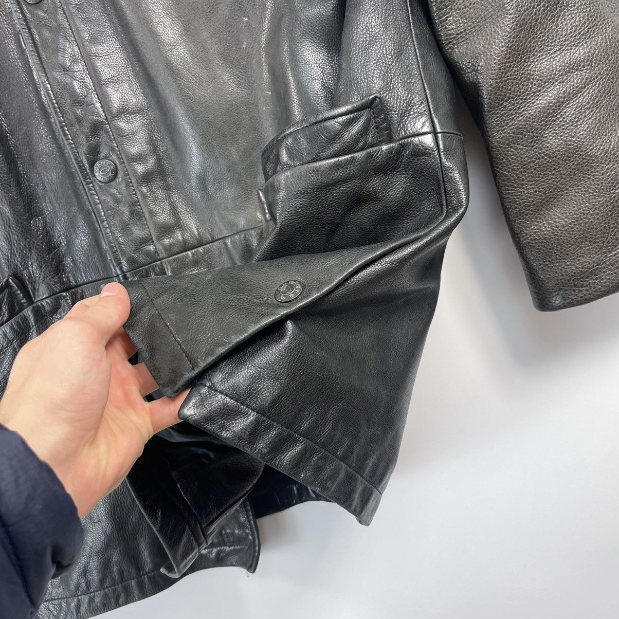 Gant Gant USA Leather Coat jacket 100% leather L Size US L / EU 52-54 / 3 - 3 Thumbnail