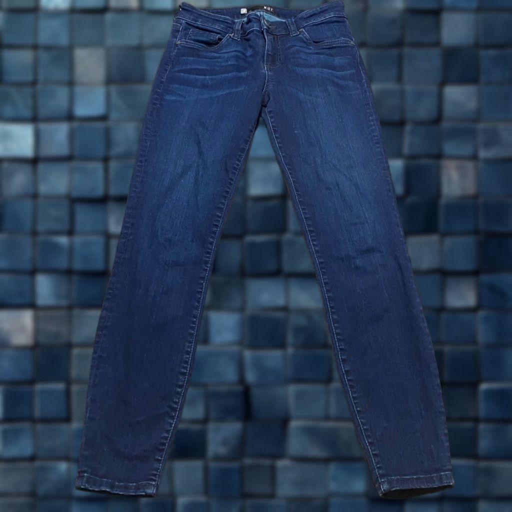 Vintage KUT from the Kloth Jeans Womens sz 2 Blue Denim Dark Wash Connie Ankle Skinny 26 in Inseam 26 in 5-Pocket Stretch Regular Mid Rise Vintage No Size 26" / US 2 / IT 38 - 1 Thumbnail