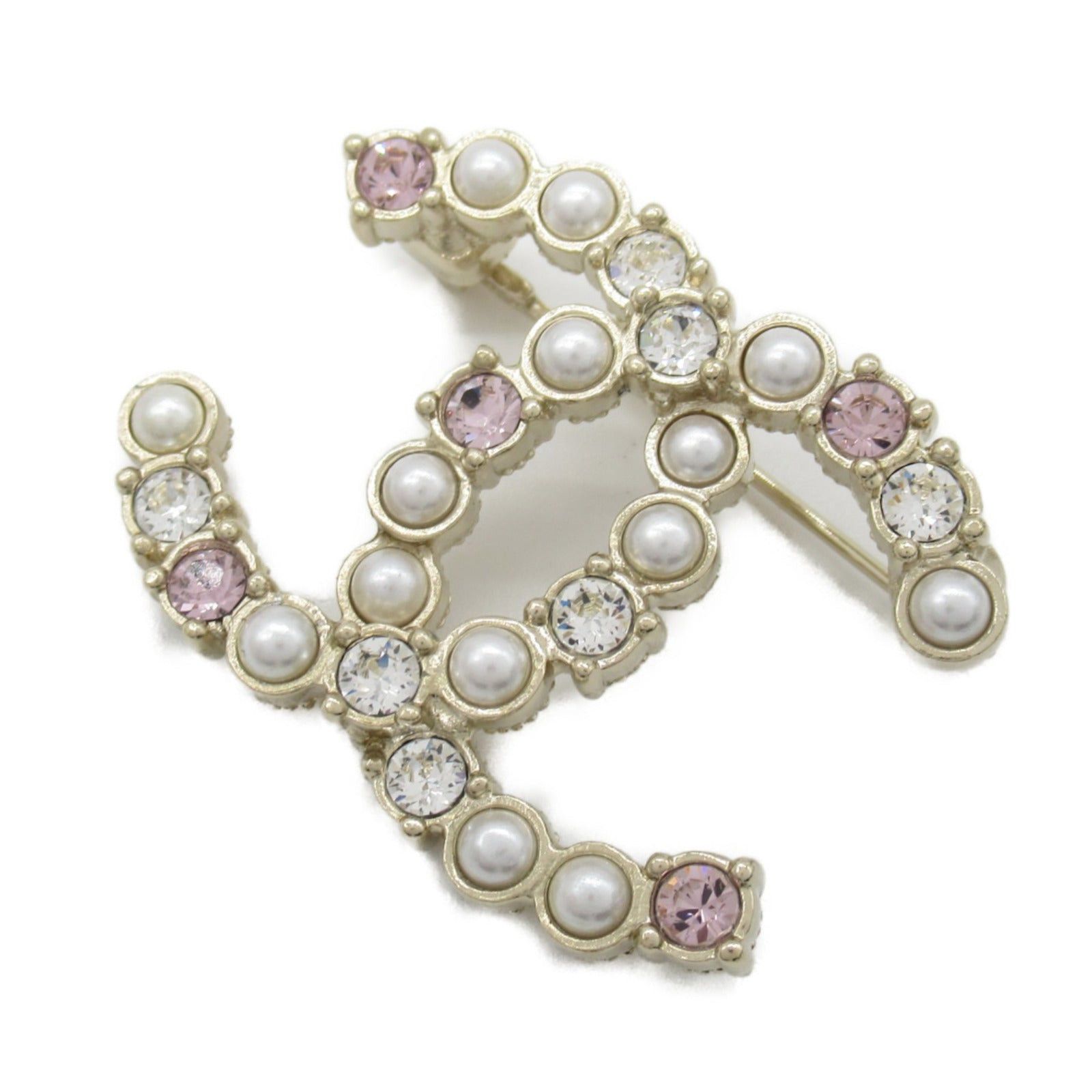 Chanel Chanel Faux Pearl Brooch Gp (Gold Plated) Crystal/Fake Gold Size ONE SIZE - 1 Thumbnail