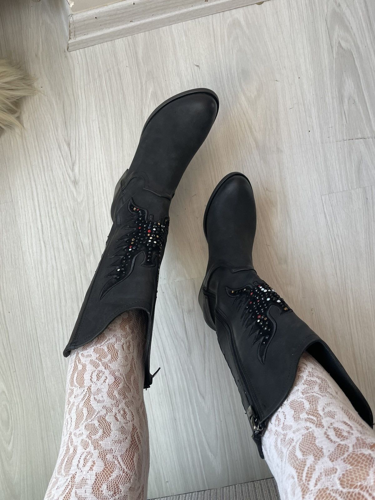 Vintage y2k leather boots Size US 9 / IT 39 - 2 Thumbnail