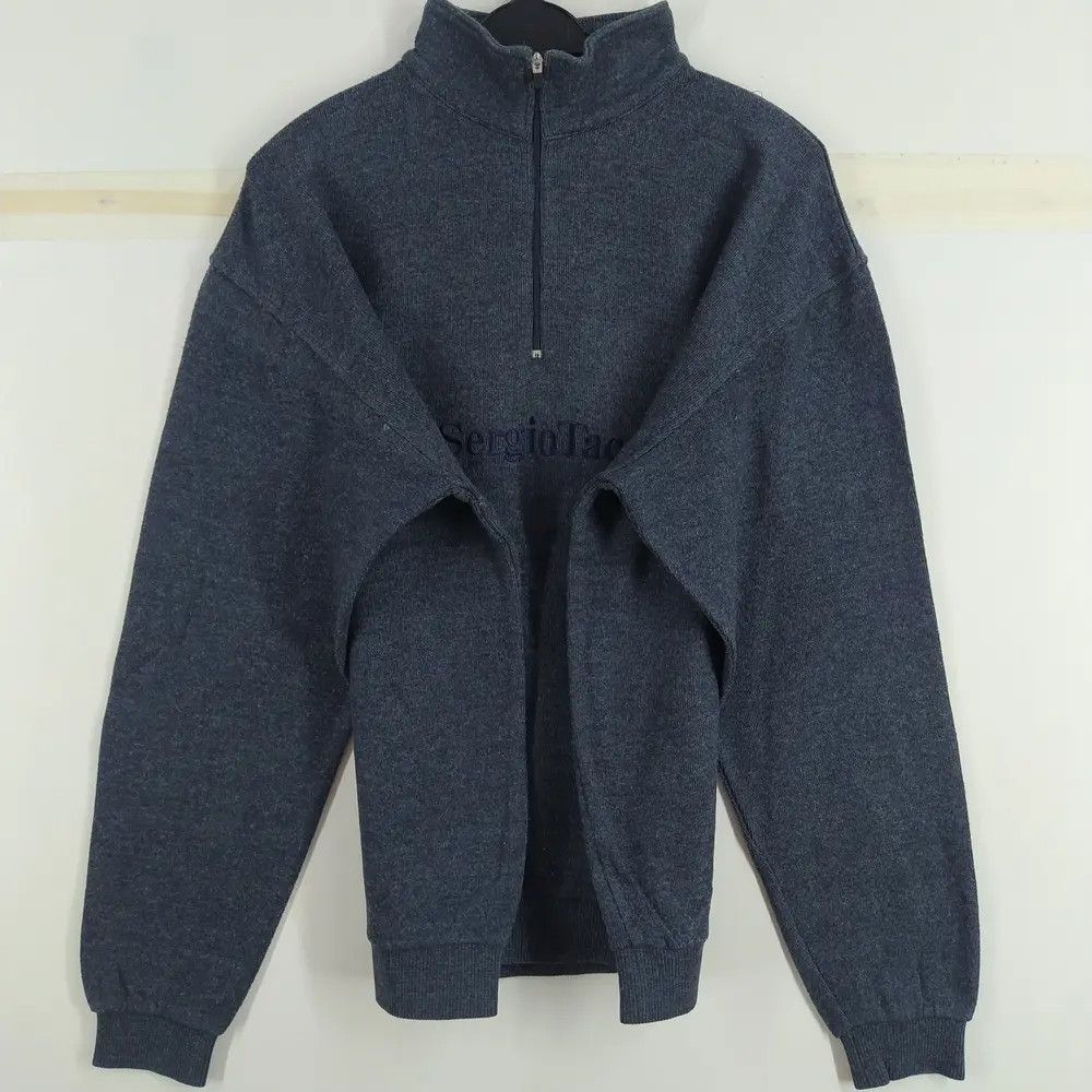 Sergio Tacchini Vintage Sergio Tacchini Embroidery Half Zipper Japan Made Size US L / EU 52-54 / 3 - 4 Thumbnail