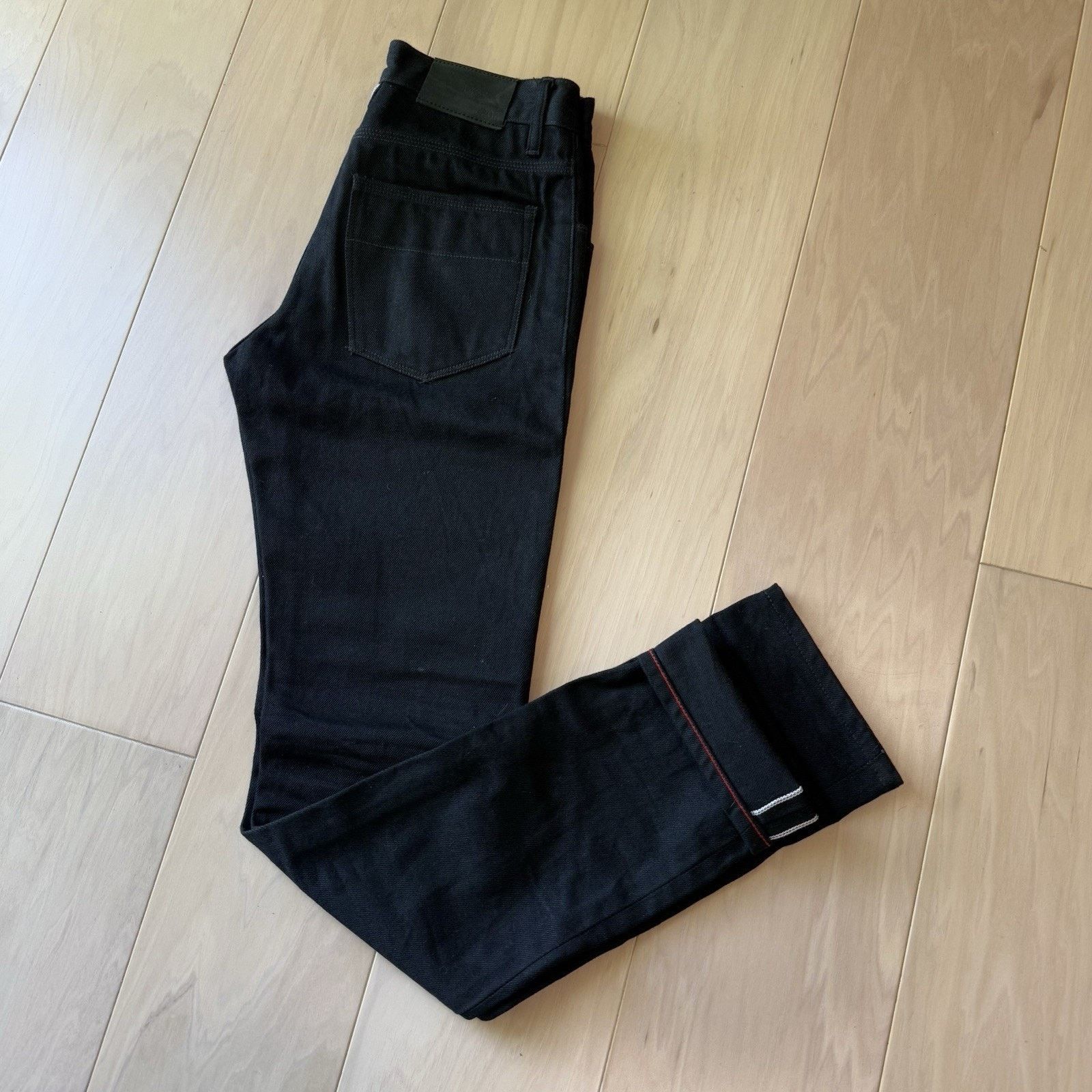 Raleigh Denim Raleigh Denim Martin Selvedge Jeans 30 Black Dark Wash Size US 30 / EU 46 - 9 Thumbnail