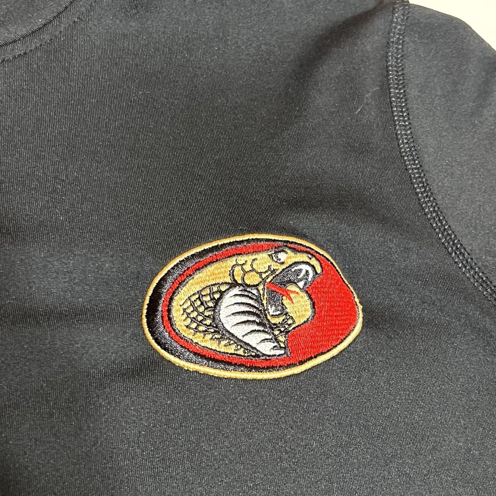 Nike Nike Pullover Dri-FIT Womens XL Black 1/2 Zip Running Top Cobra Patch Size XL / US 12-14 / IT 48-50 - 7 Thumbnail