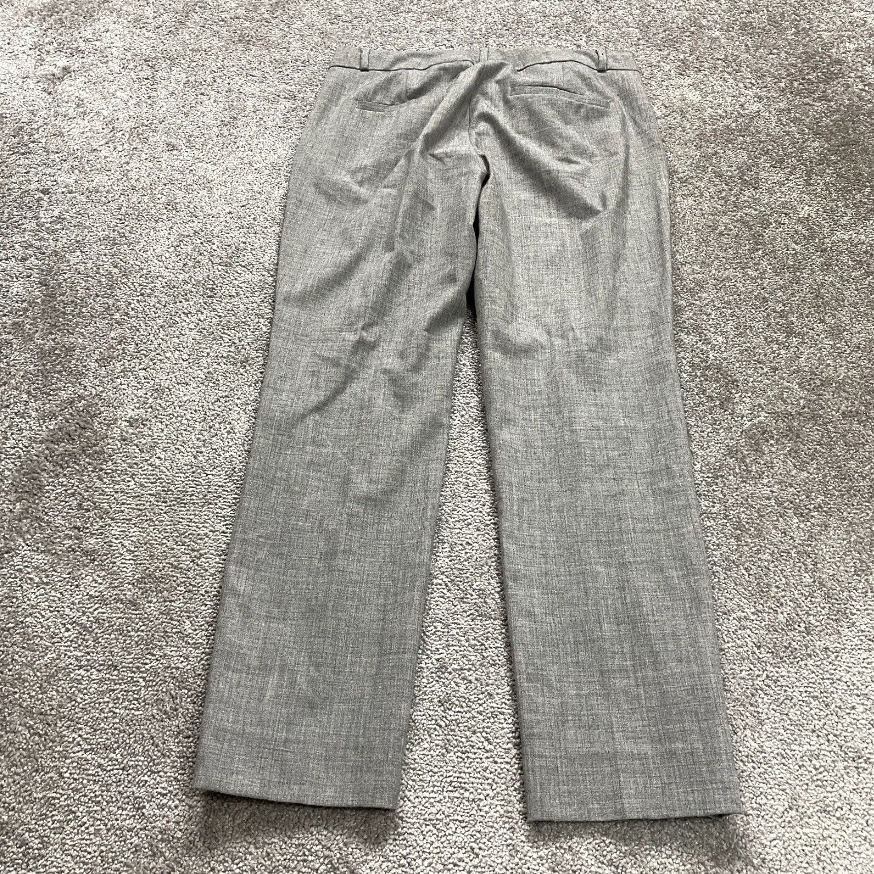 Banana Republic Banana Republic Dress Pants Womens 6P Gray Straight Leg Mid Rise Work 32x27 Size 28" / US 6 / IT 42 - 2 Thumbnail