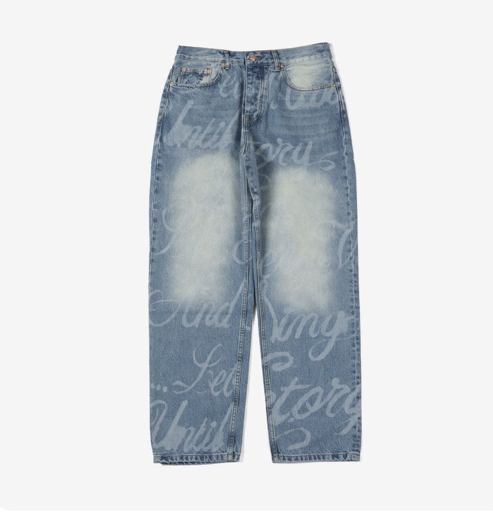 Patta Pattagoods “Til Victory Is Won” Washed Denim Jeans Size US 30 / EU 46 - 5 Thumbnail