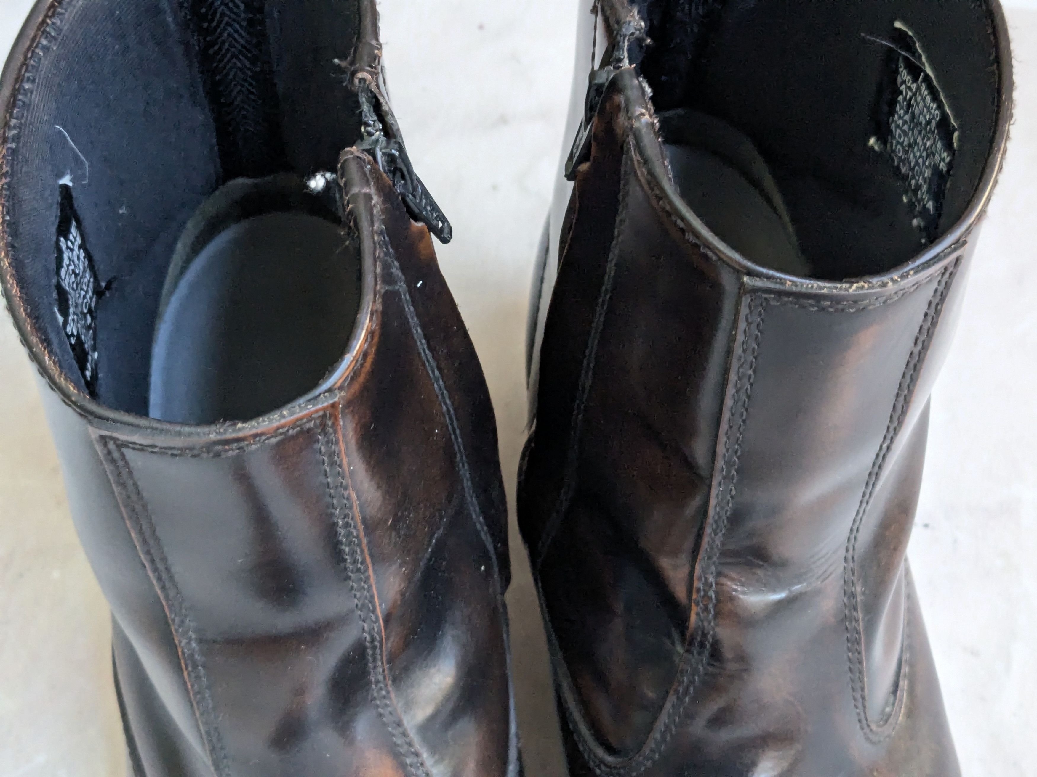 Genuine Leather Laredo Side Zip Boots Brown 11 Wide Leather Size US 11 / EU 44 - 2 Thumbnail