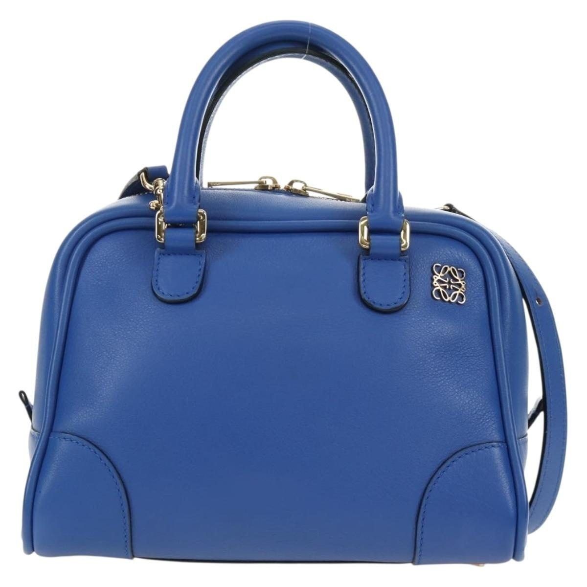 Loewe Loewe Classic Calfskin Amazona 75 Handbag Blue Size ONE SIZE - 1 Thumbnail