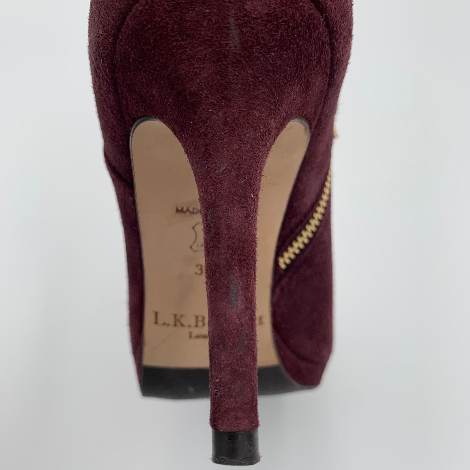 LK Bennett L.K. Bennett Doris Suede Pumps Size 8 Burgundy Ankle Boots Size US 8 / IT 38 - 8 Thumbnail