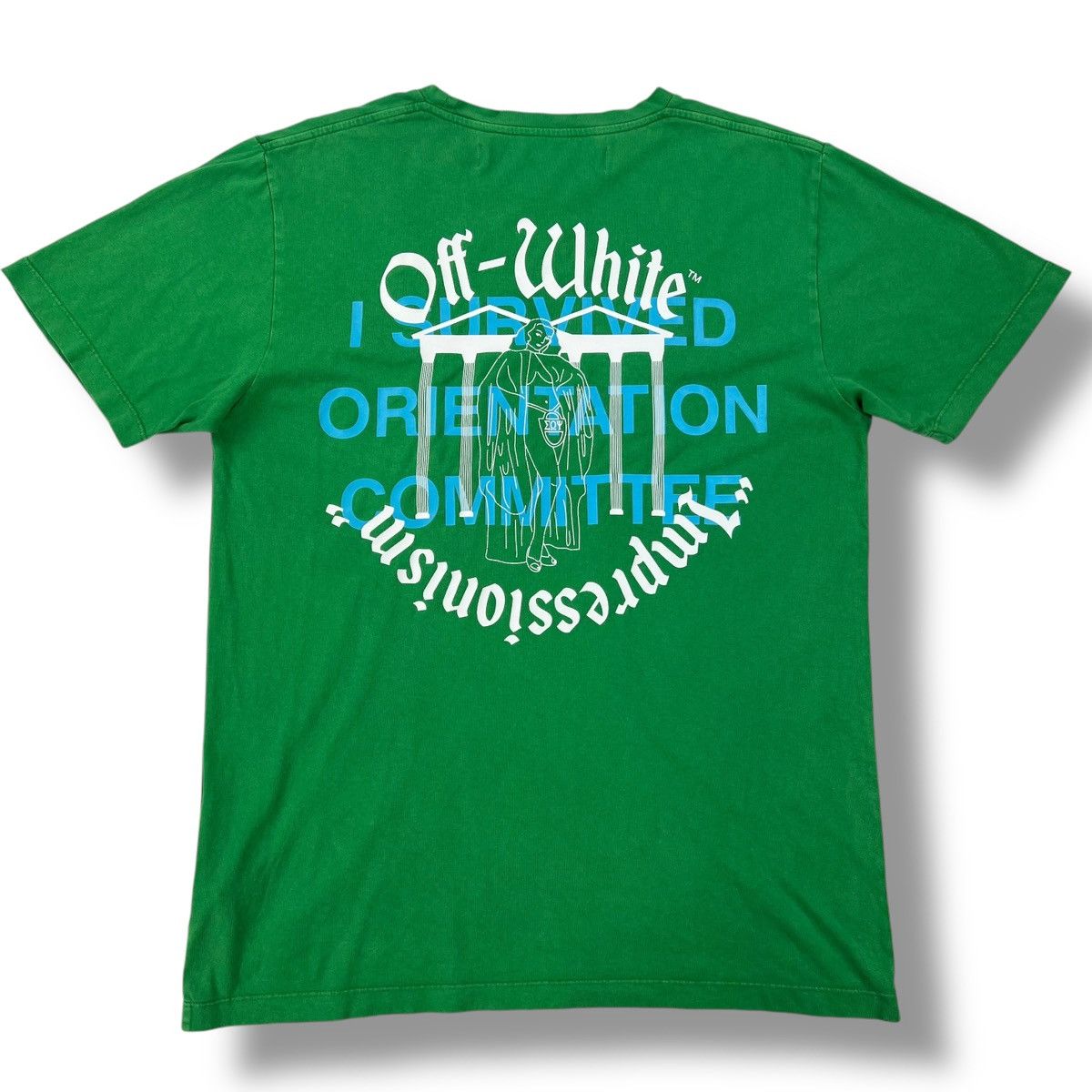 Off-White Off-White Impressionism Green T Shirt Size US M / EU 48-50 / 2 - 2 Thumbnail