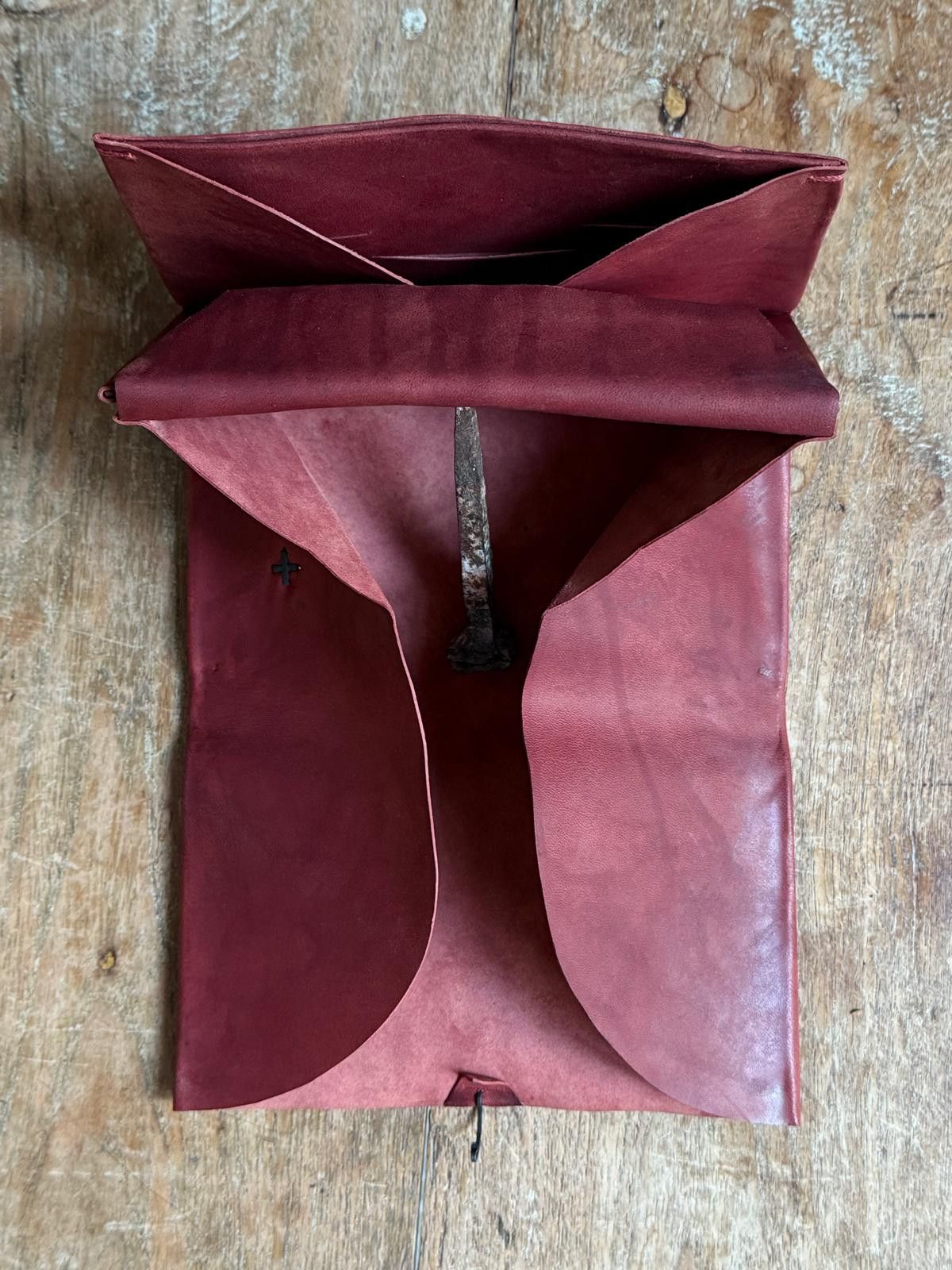 Ma+ Dark Red Wallet Size ONE SIZE - 4 Thumbnail