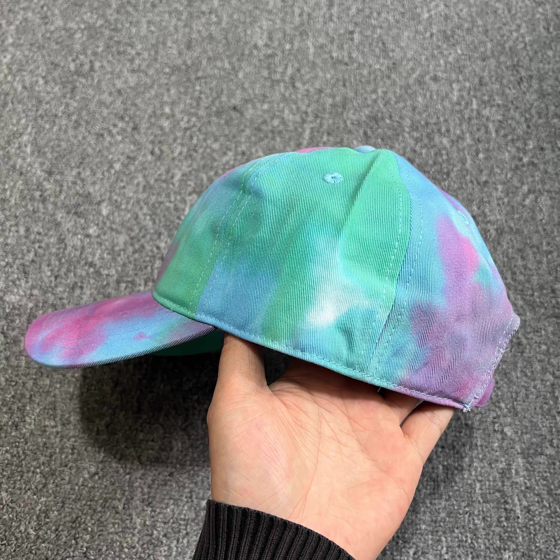 Cross Colours Cross Colours Embroidered Tie-Dye Curved Brim Baseball C Q7 Size ONE SIZE - 7 Thumbnail