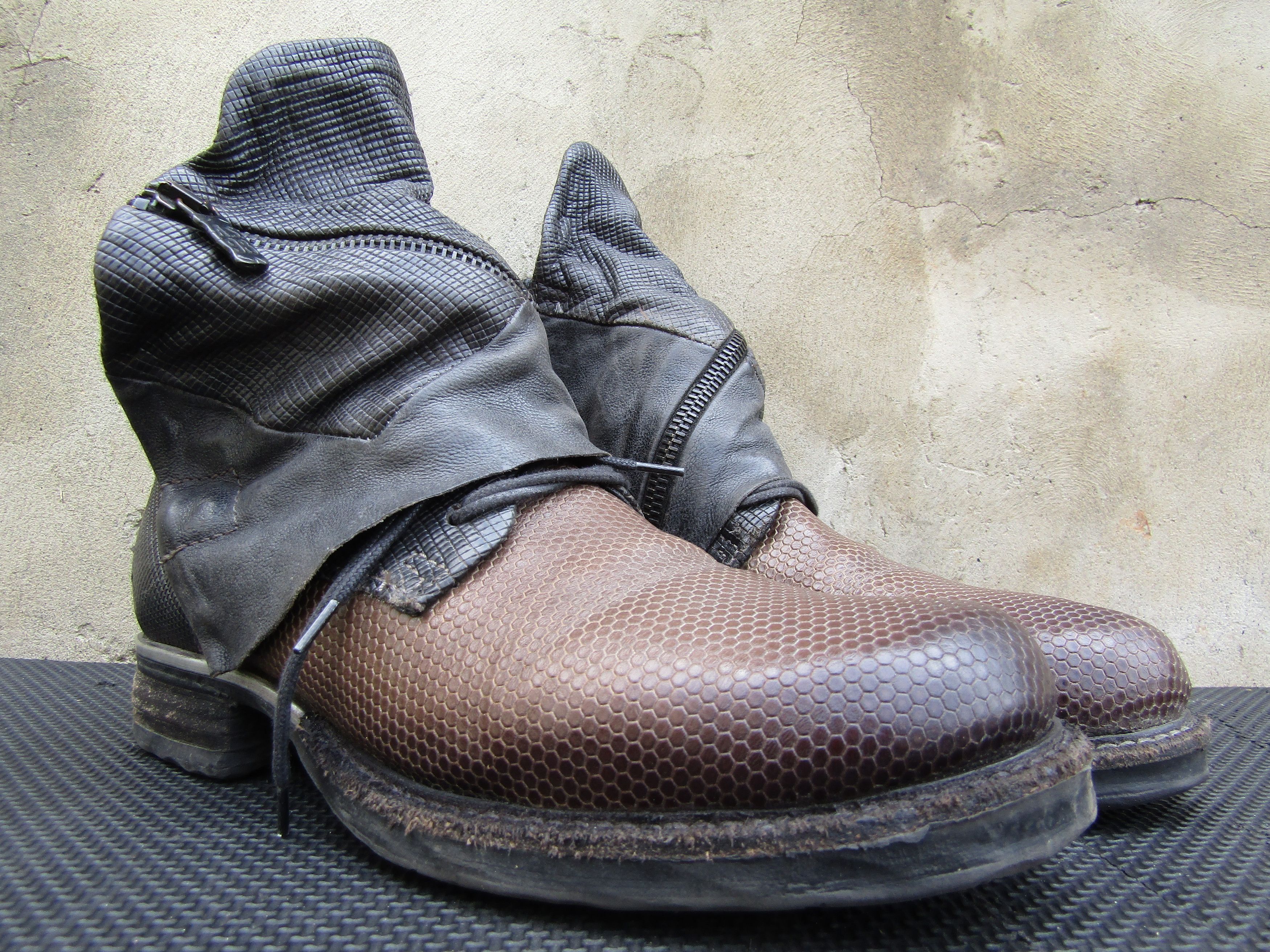 A.S.98 A.S.98 Airstep Buckle Leather Zip Biker brown Leather Size US 9.5 / IT 39.5 - 1 Thumbnail