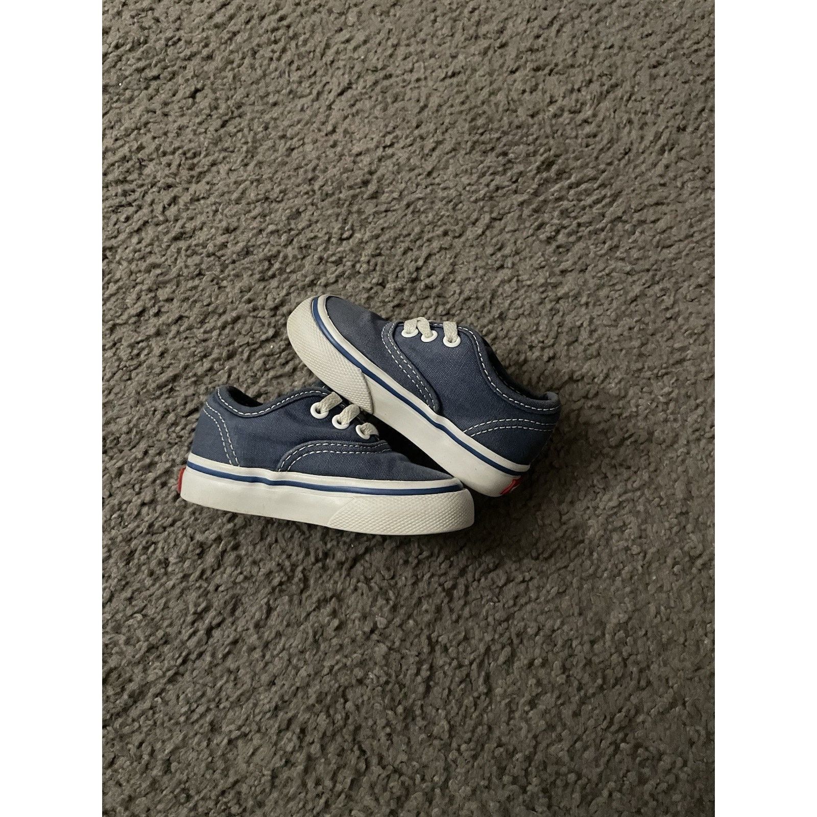 Vans Size 4c-Vans Authentic Canvas Shoes Blue Toddler Sneakers Size US 5 / EU 37 - 3 Thumbnail