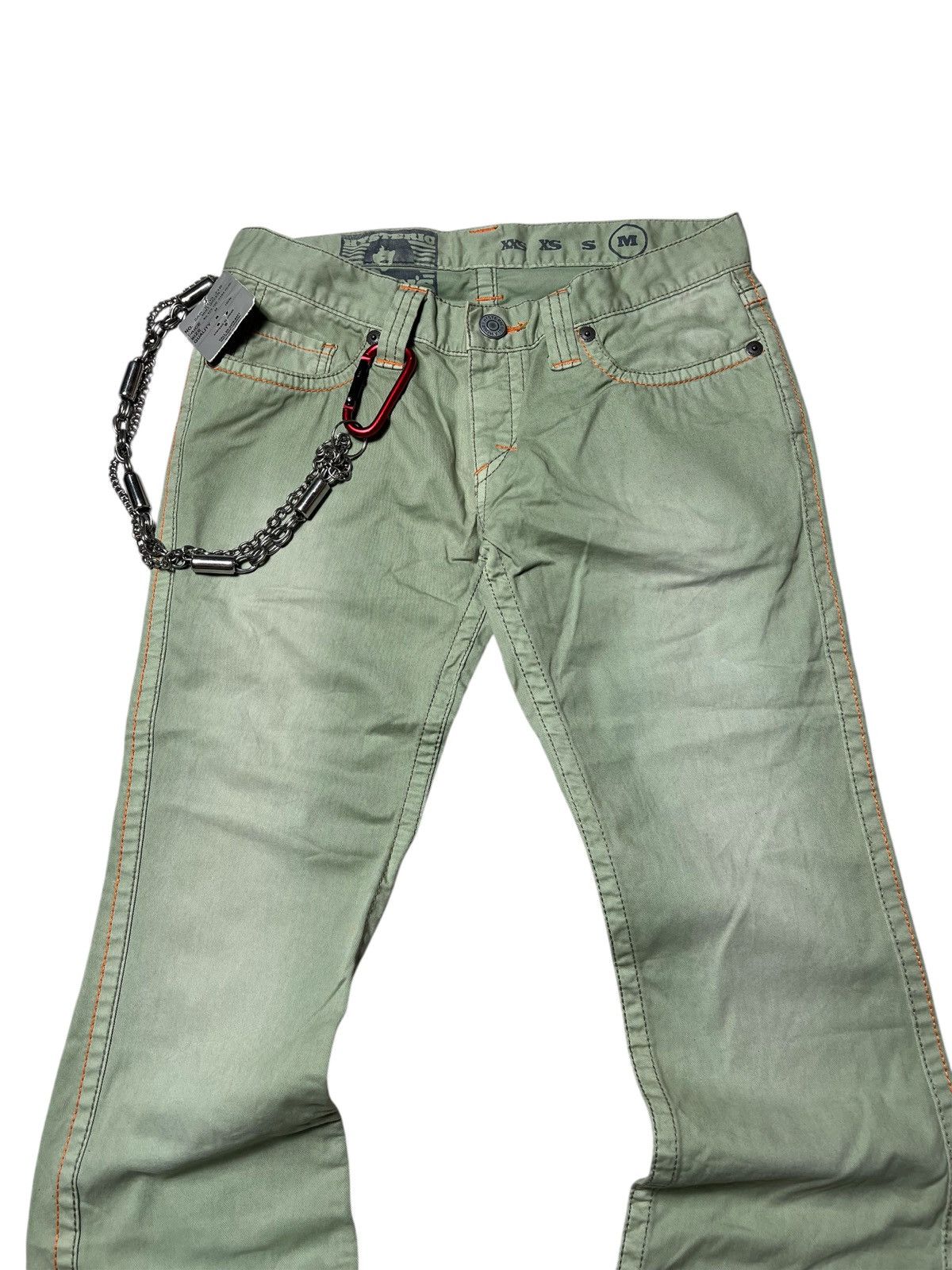 Hysteric Glamour Hysteric Glamour Button Washed Clawn Mark Flared Pants Size US 30 / EU 46 - 4 Thumbnail