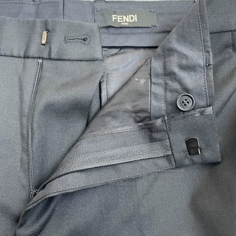 Fendi Fendi Black solid color wool dress pants Size 50L - 8 Thumbnail