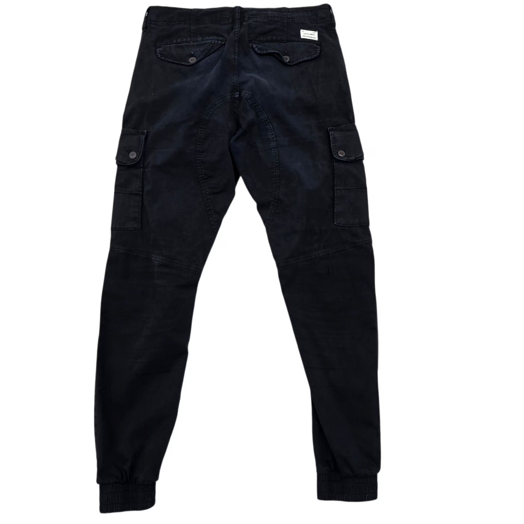 Jack & Jones Jack & Jones Mens Black Cargo Pants 31 Regular Tapered Button BNWT Mens Black Cargo Pants 31 Regular Button BNWT Size US 31 - 2 Thumbnail