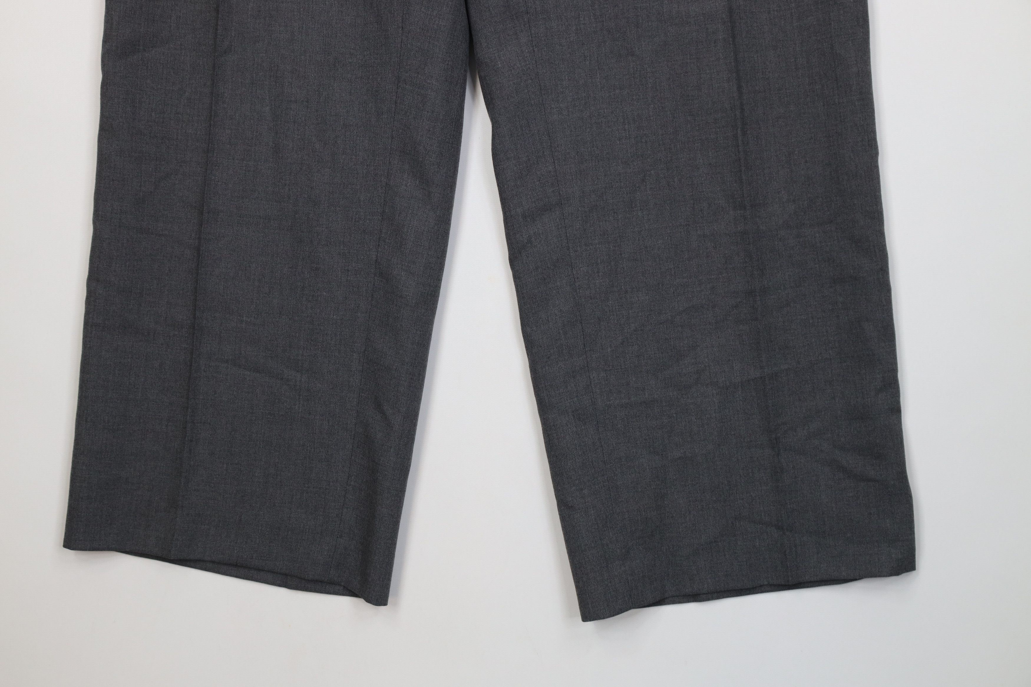 Vintage Vintage 70s Streetwear Knit Wide Leg Chino Pants Gray USA Size US 36 / EU 52 - 4 Thumbnail