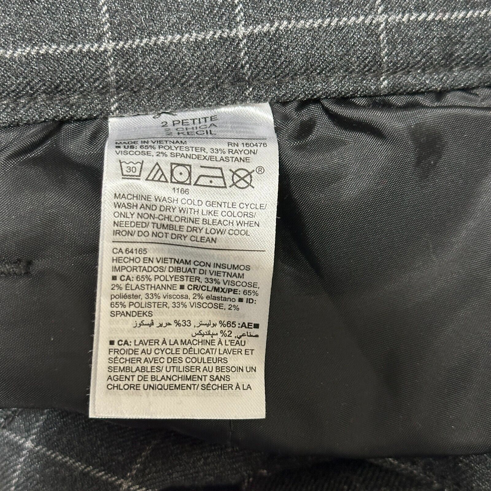 Old Navy Old Navy Pants 2P Office Academia Preppy Plaid Windowpane Size 26" / US 2 / IT 38 - 9 Thumbnail