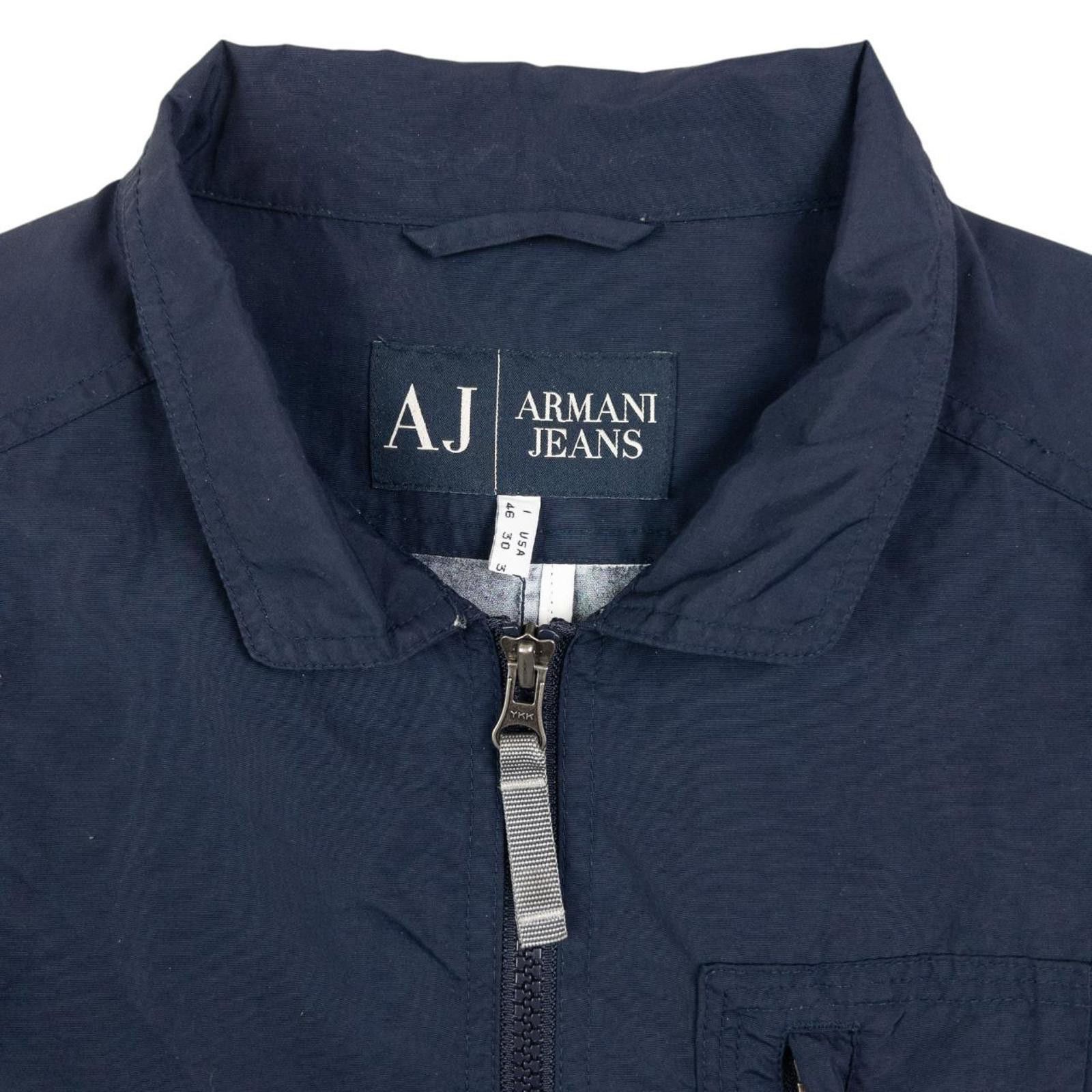 Designer Vintage Armani Jeans Zip Up Jacket Size S Size US S / EU 44-46 / 1 - 4 Thumbnail