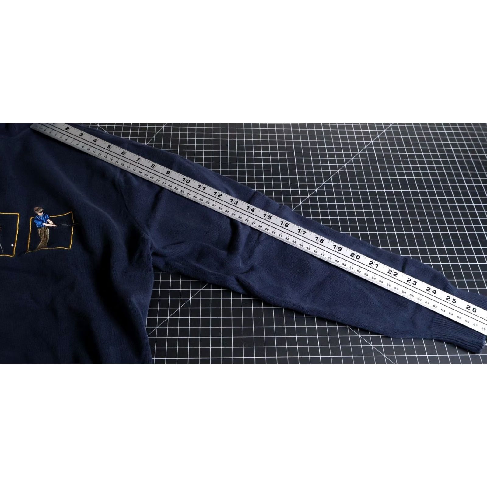 Vintage VINTAGE Cypress Links Sweater Mens Large Dark Blue Collared Embroidered 90s Preppy Golf Graphic Print Size US L / EU 52-54 / 3 - 6 Thumbnail