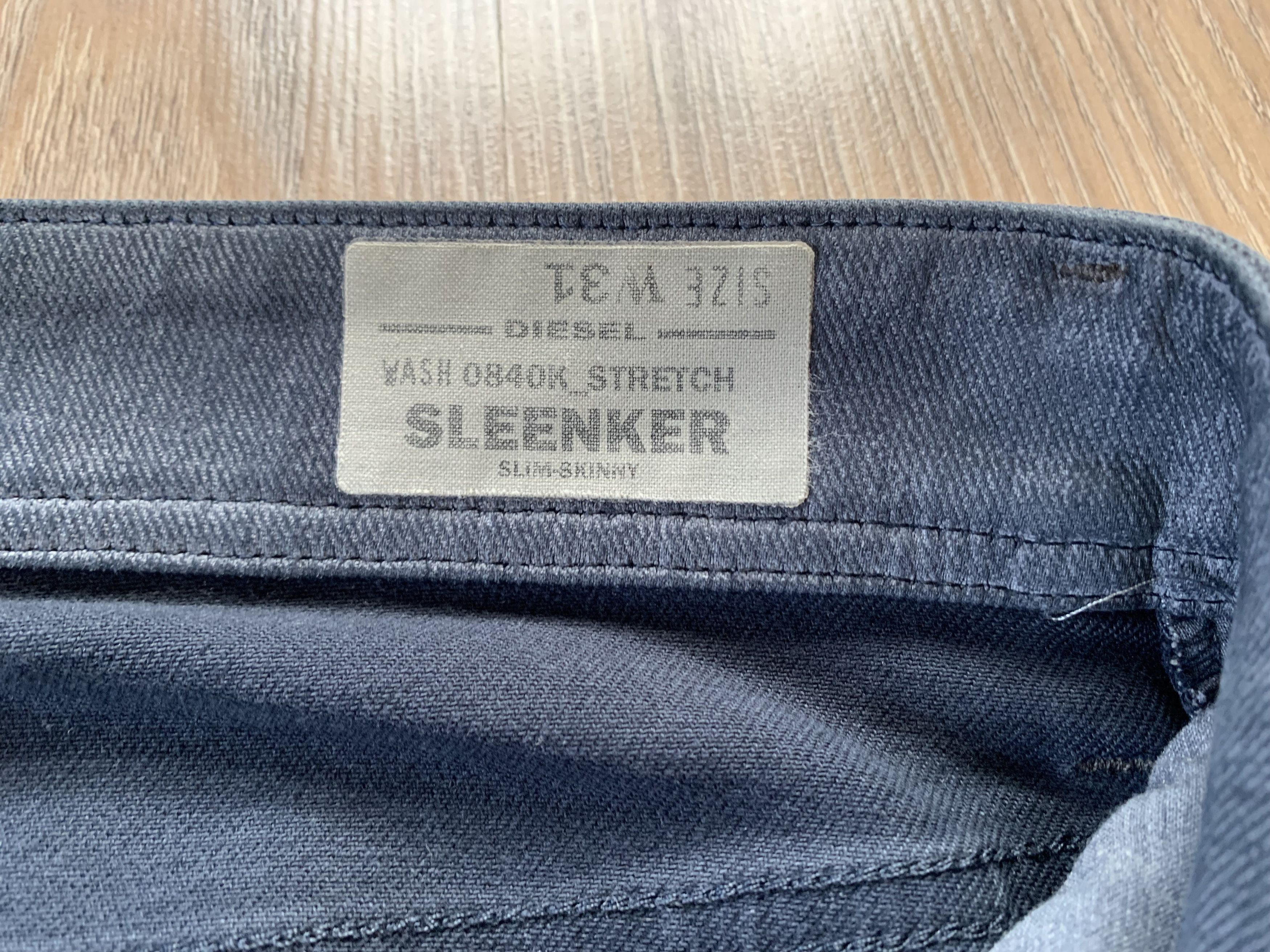 Diesel Diesel Sleenker Slim Skinny Gray Stretch Jeans Size US 31 - 7 Thumbnail