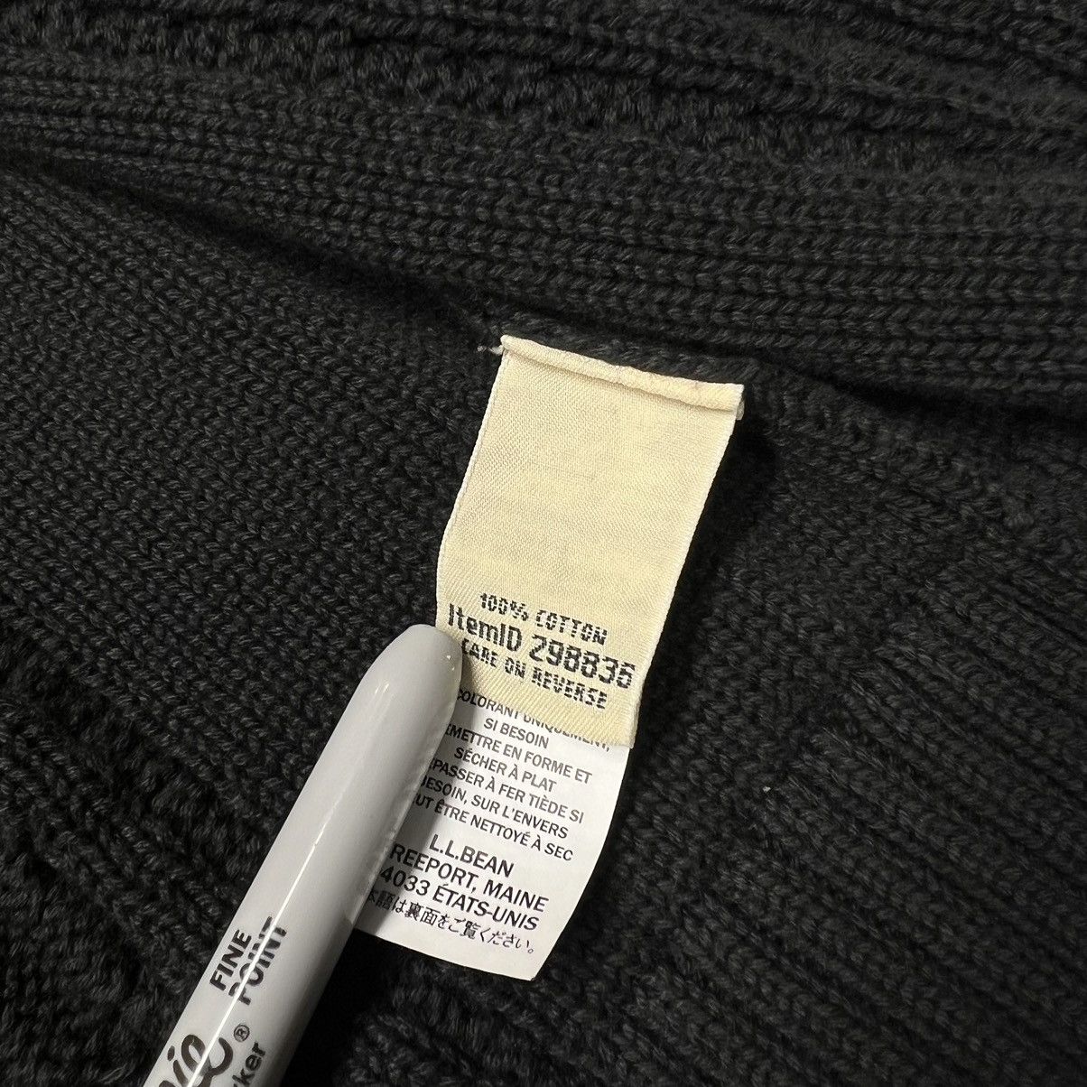 L.L. Bean LL Bean Sweater Black Cable Knit Fill Zip Fisherman Classic Size S / US 4 / IT 40 - 7 Thumbnail