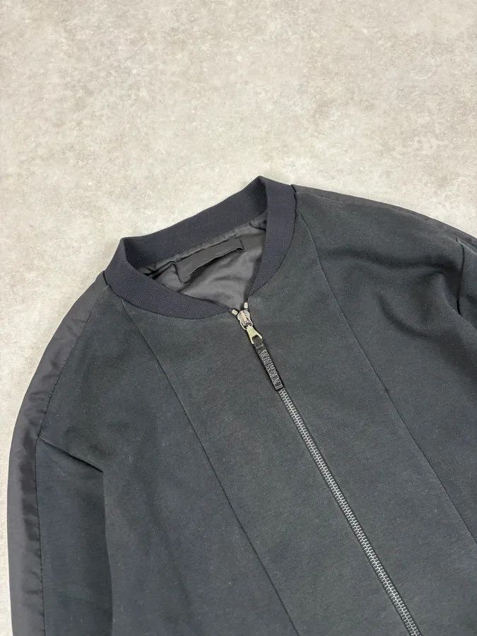 Prada 2000s Prada Black Minimalist Hybrid Zip-up Sweater Size US S / EU 44-46 / 1 - 5 Thumbnail