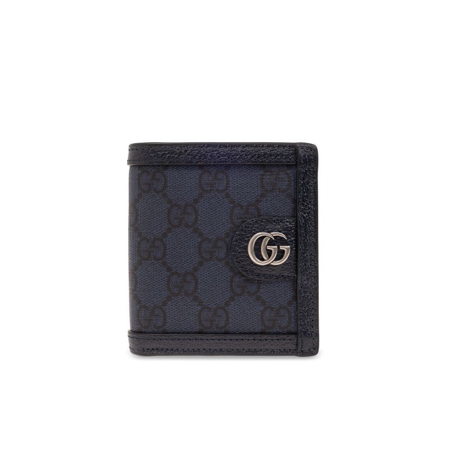 Gucci GUCCI Navy Blue Ebony Folding Wallet New & Authentic Size ONE SIZE - 1 Thumbnail