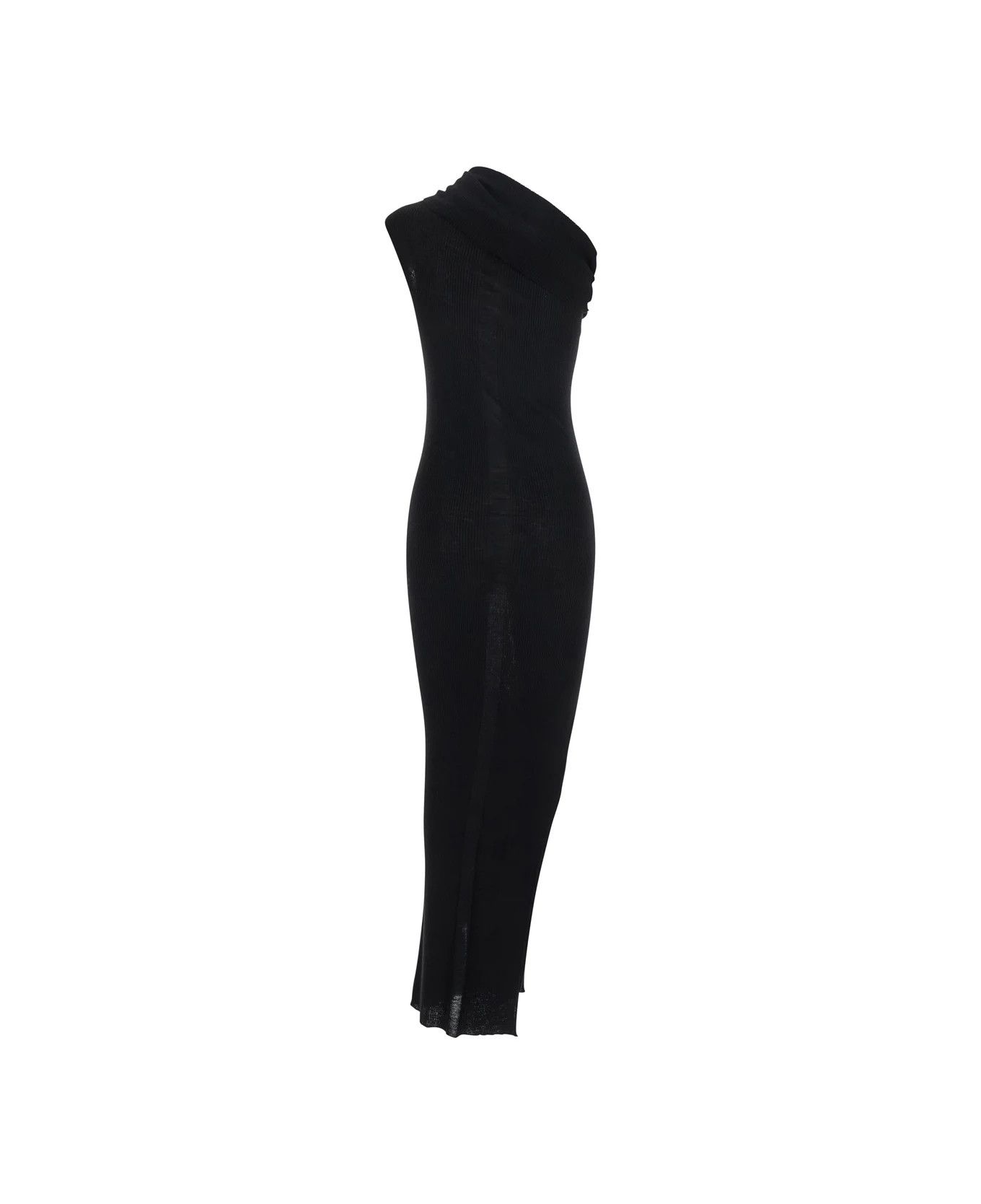 Rick Owens o1y0126 Maxi Dress in Black Size S / US 4 / IT 40 - 2 Thumbnail