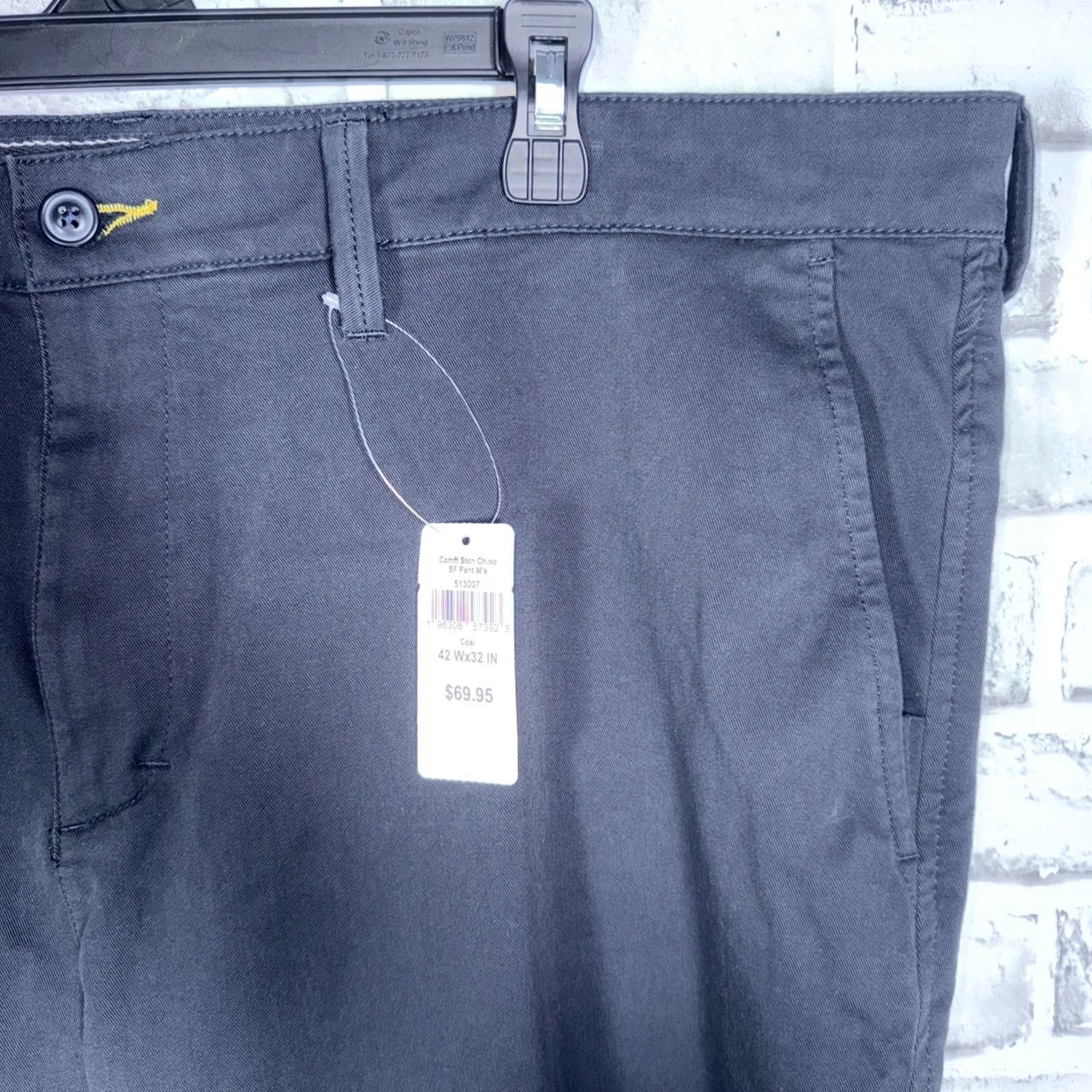 Vintage NWT L.L. Bean Black Pants Mens 42x32 Chino Regular Size 42 Black Mens Pants Size US 42 / EU 58 - 2 Thumbnail