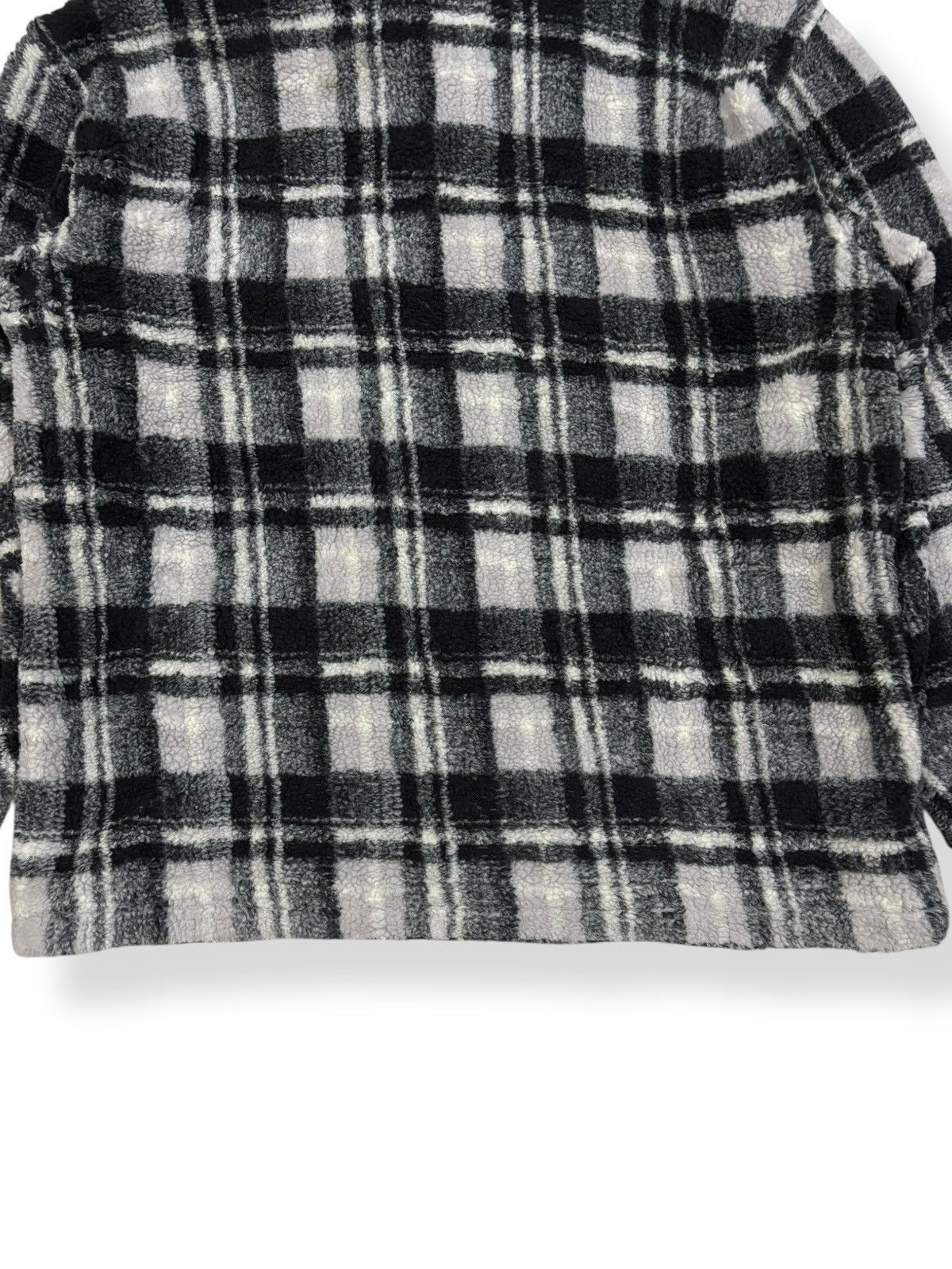 Vintage Piko Hawaiian Plaid Fleece Zipper Gorpcore Jacket