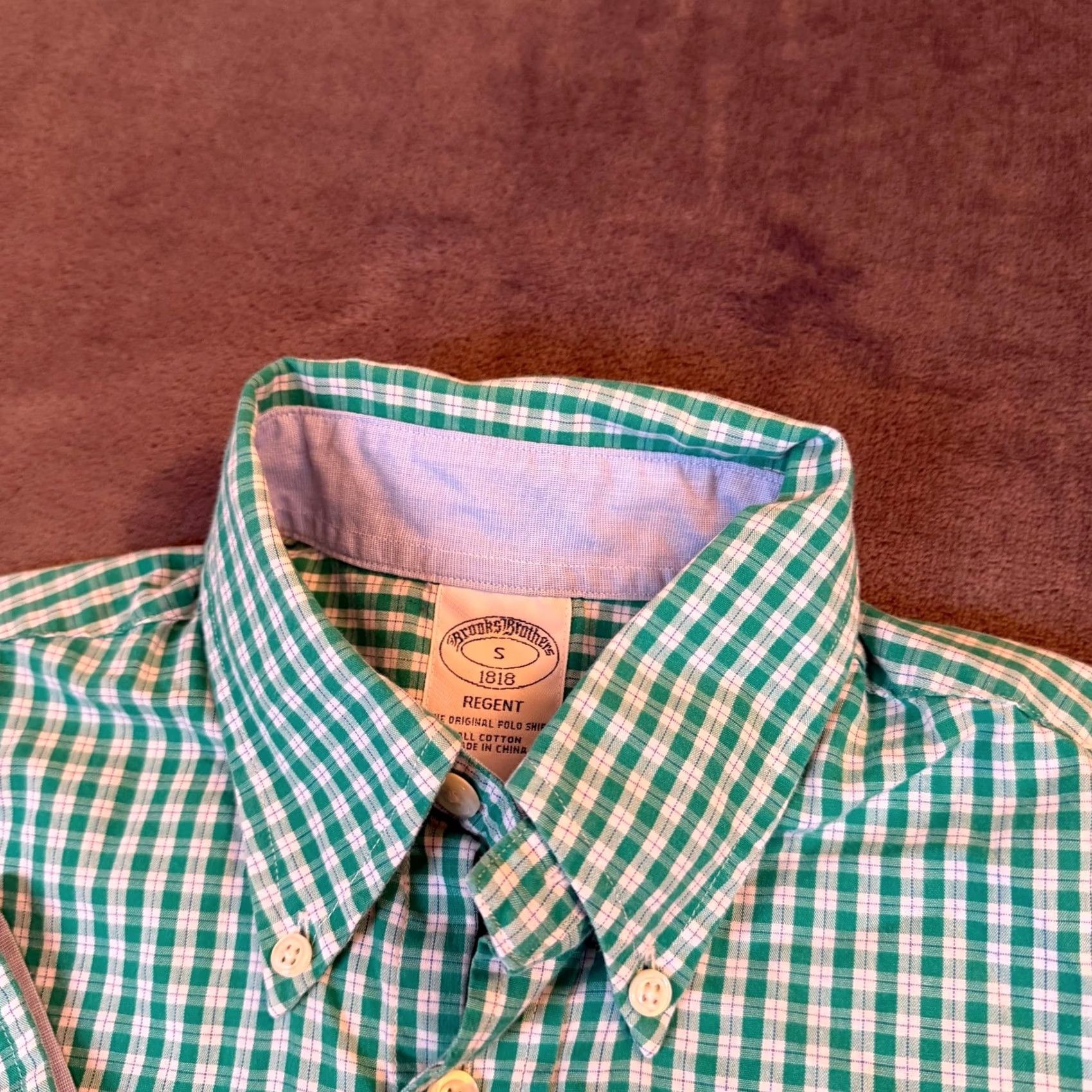 Brooks Brothers Brooks Brothers Regent Button Up Shirt Mens Small Green Gingham Regular Fit Size US S / EU 44-46 / 1 - 4 Thumbnail