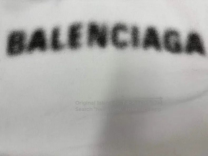 Balenciaga Balenciaga White blurred mosaic letter hoodie Size US S / EU 44-46 / 1 - 3 Thumbnail