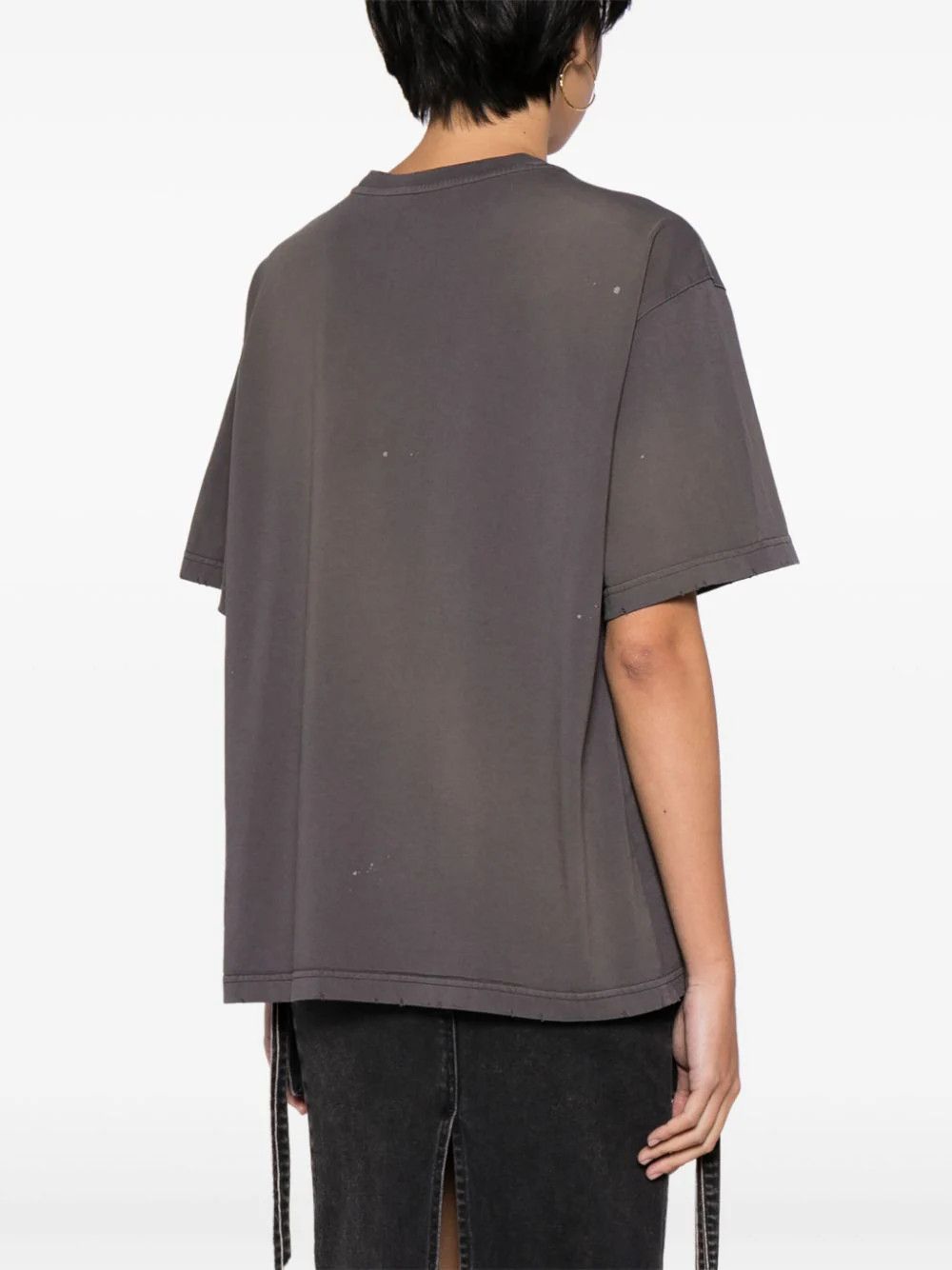 WE11DONE o1mris0824 Metallic Print T-Shirt in Charcoal Size US S / EU 44-46 / 1 - 6 Thumbnail