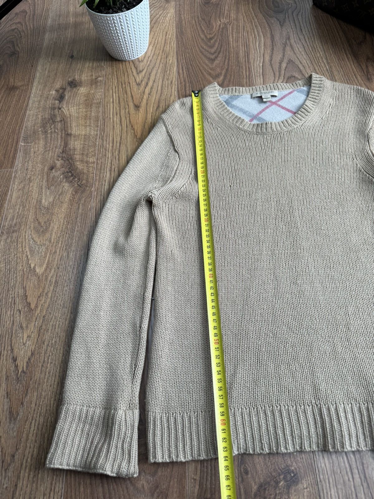 Burberry Wool sweater Burberry Nova Check original luxury item Size L / US 10 / IT 46 - 5 Thumbnail
