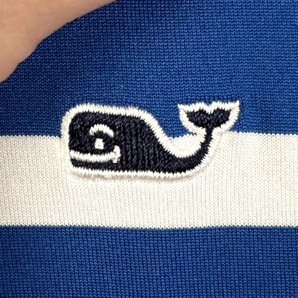 Vineyard Vines Vineyard Vines Mens 2XL Polo Golf Shirt Blue White Colorblock Stretch Rugby EUC Size US XXL / EU 58 / 5 - 5 Thumbnail