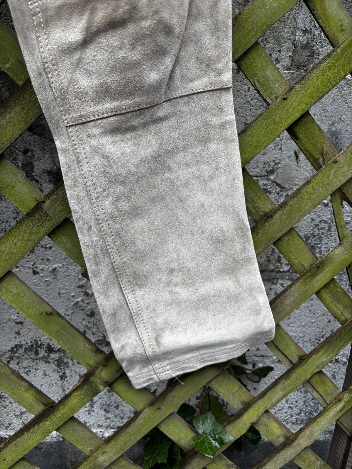 Comme des Garcons Junya Watanabe AW03 Heavyweight Suede Pants Size US 32 / EU 48 - 13 Thumbnail